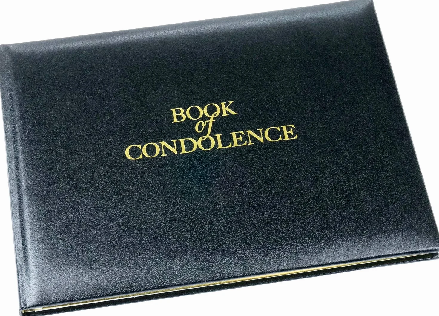 Livre de Condoléances Esposti Format Ouvert Grande Poche Couverture Noir 26x19.5x3.1cm