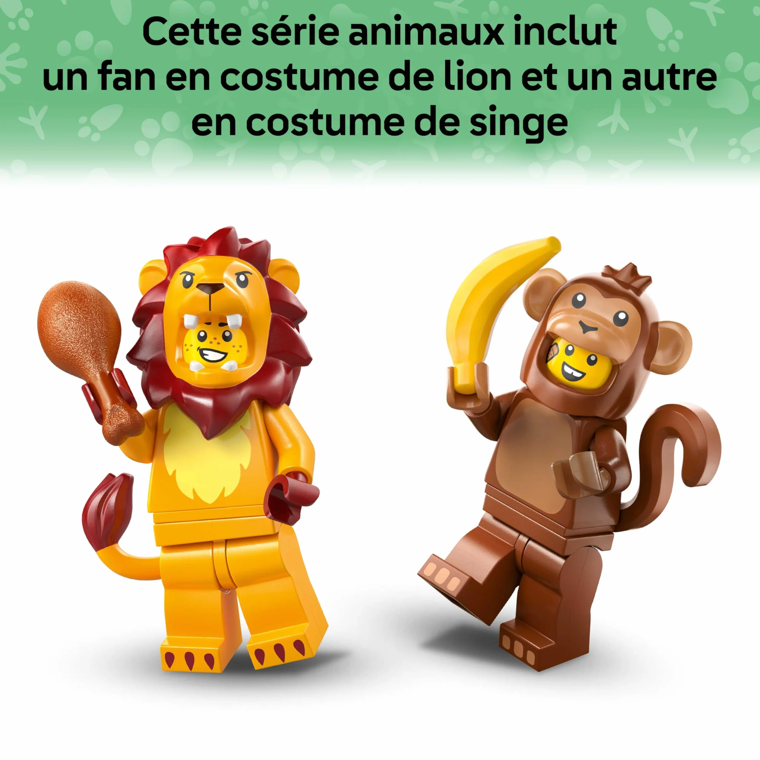 LEGO Minifigures Série Animaux 28 - Boîte Mystère 71051 - 1 des 12 Jouets Surprises à Collectionner - Figurines Dont Lion, Lapin, Chat & Dauphin - Pinata dès 5 Ans