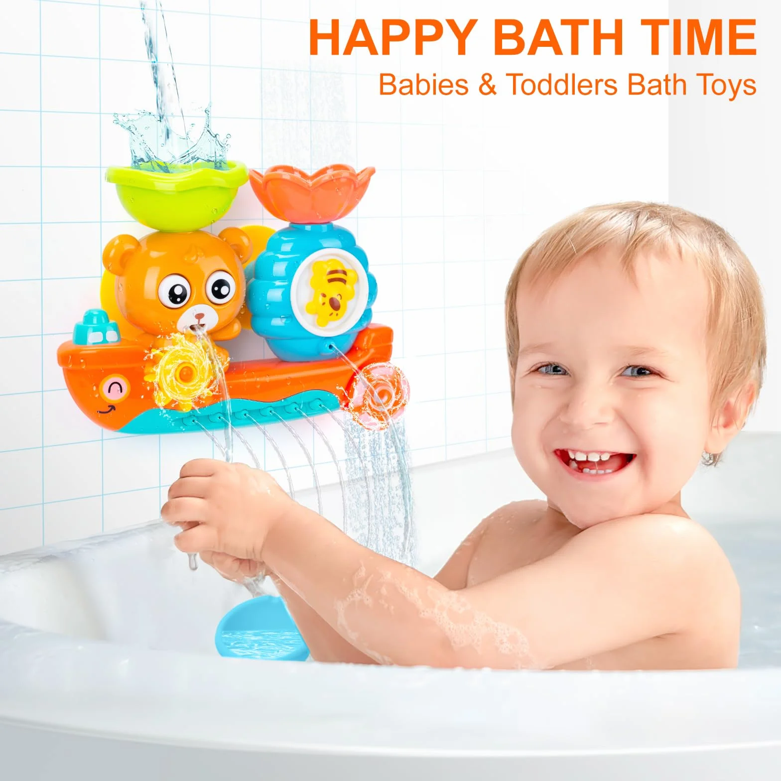 Jouet de Bain Bébé 1-12 Ans Cadeau Garçon Fille 6-18 Mois