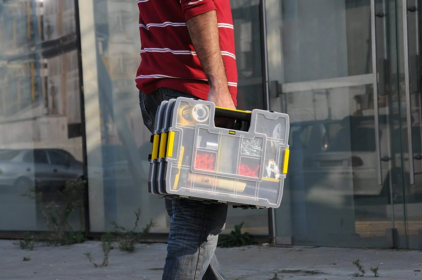 Stanley 1-97-483 Organiseur à Intercalaires mobile 37,5 x 6,7 x 29,2 cm Noir/Jaune