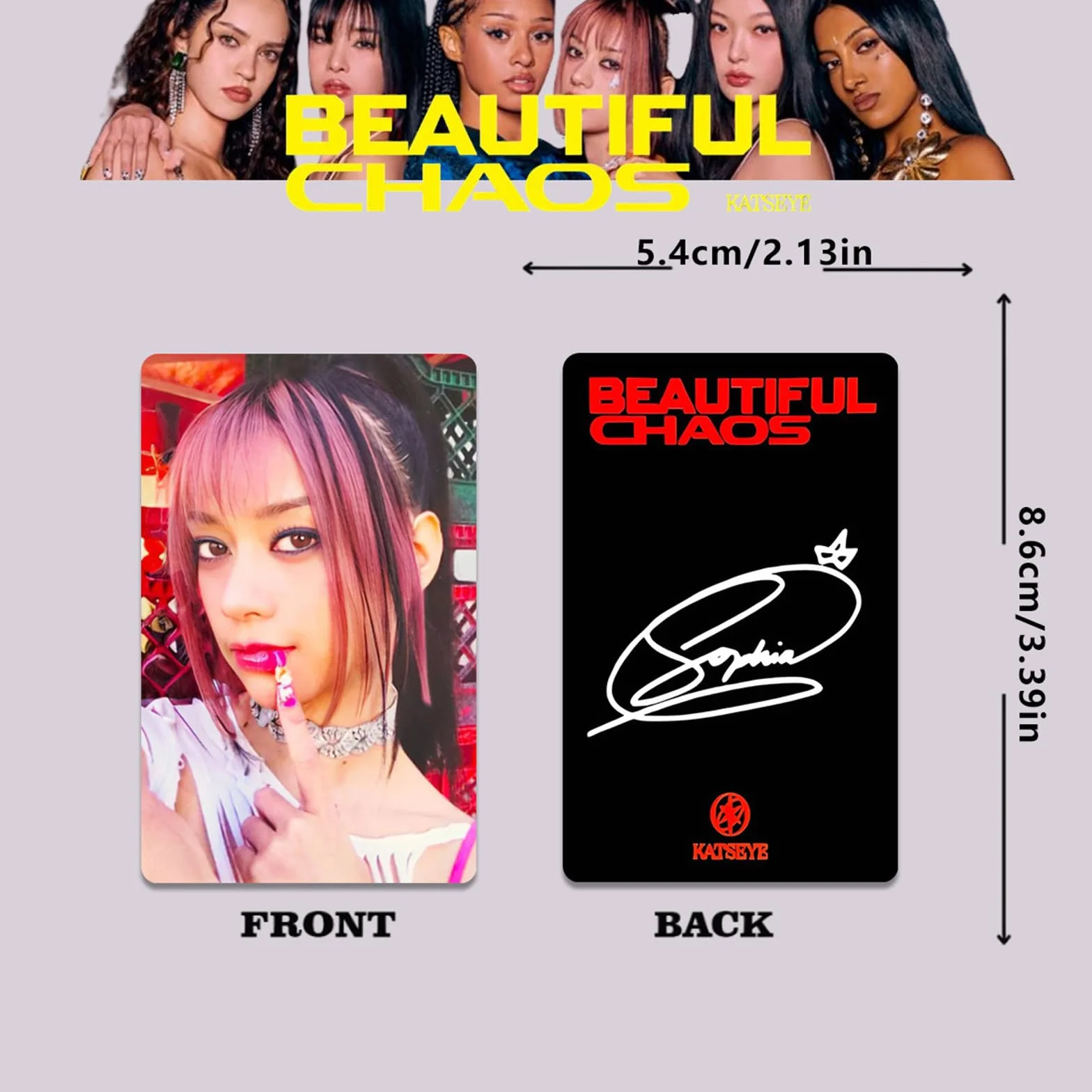 KATSEYE Ensemble de cartes photo Novel Idol Mini 6/10 cartes
