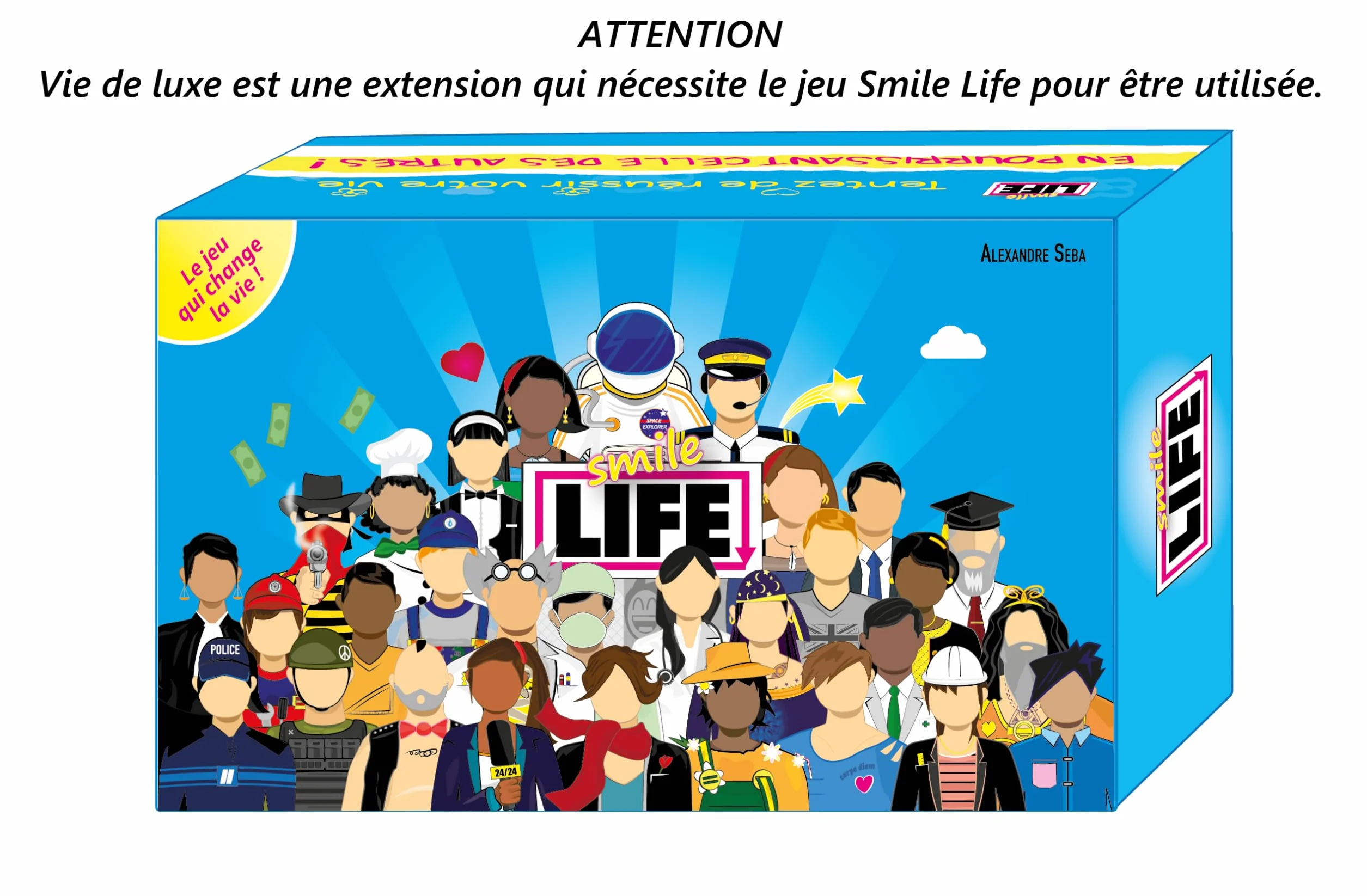 Blackrock Games Smile Life: Vie de Luxe Extension 60 Cartes Humour Stratégie 2-6 Joueurs 12+