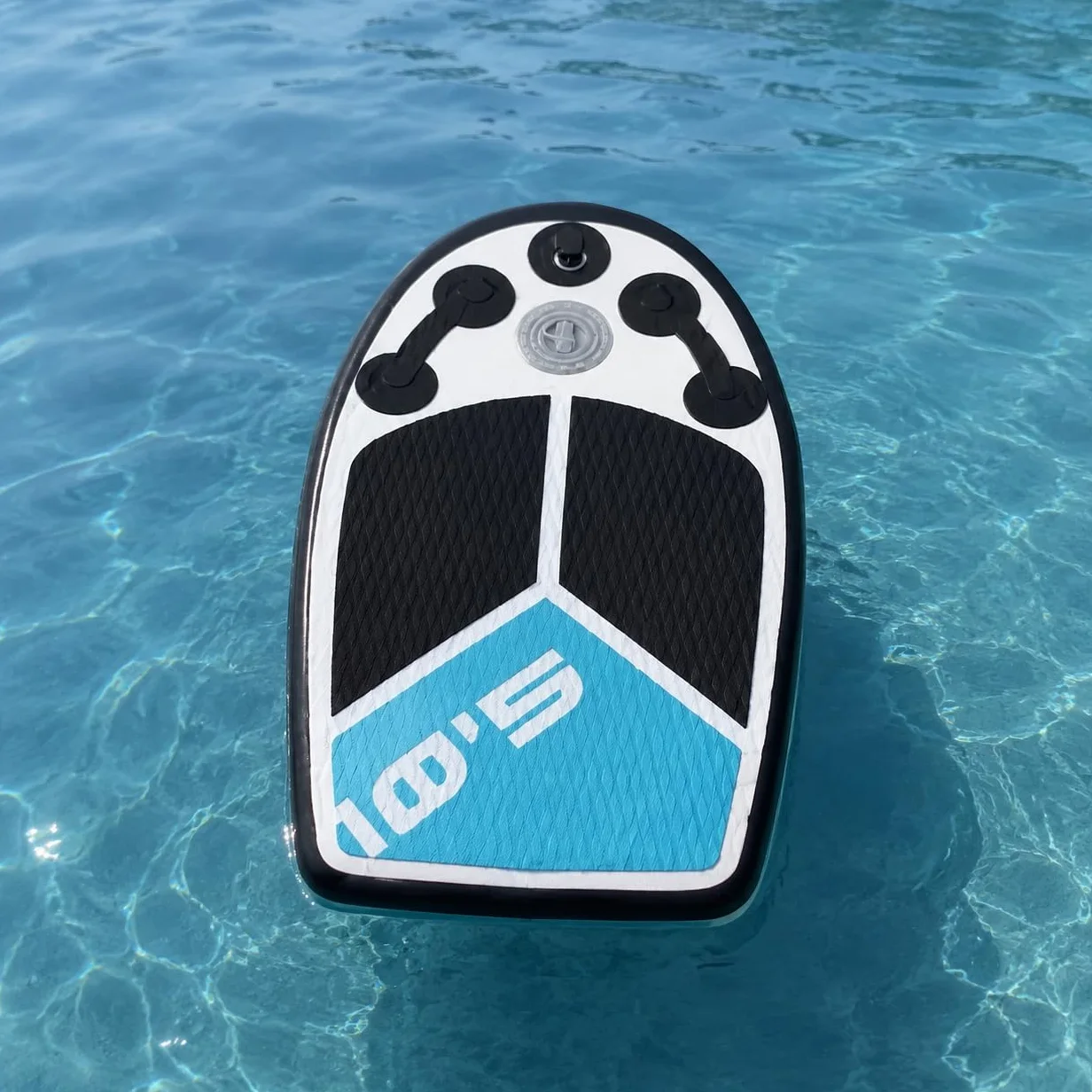 Bodyboard Gonflable 105 cm pour Enfant avec poignées, Pompe et Leash, Planche en PVC pour Plage, Piscine et Natation