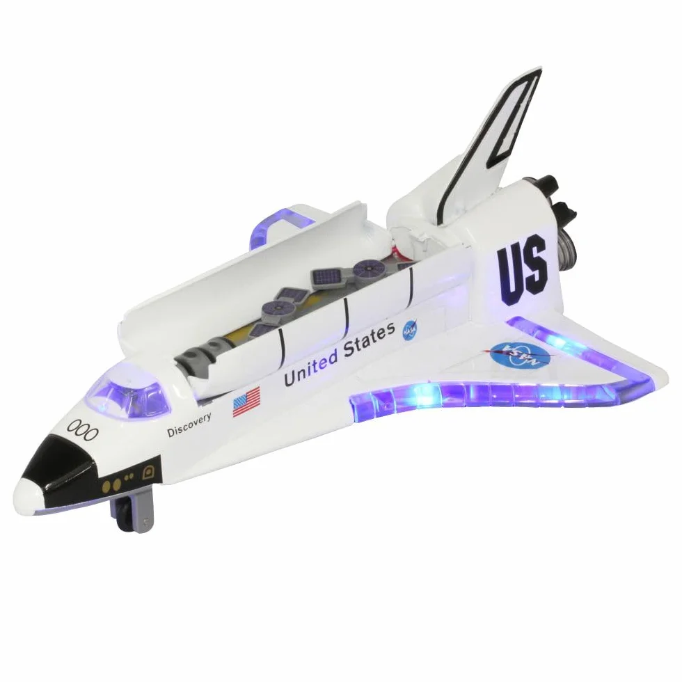 Discovery Space Shuttle Diecast Model Toy 19cm with Sound and Lights