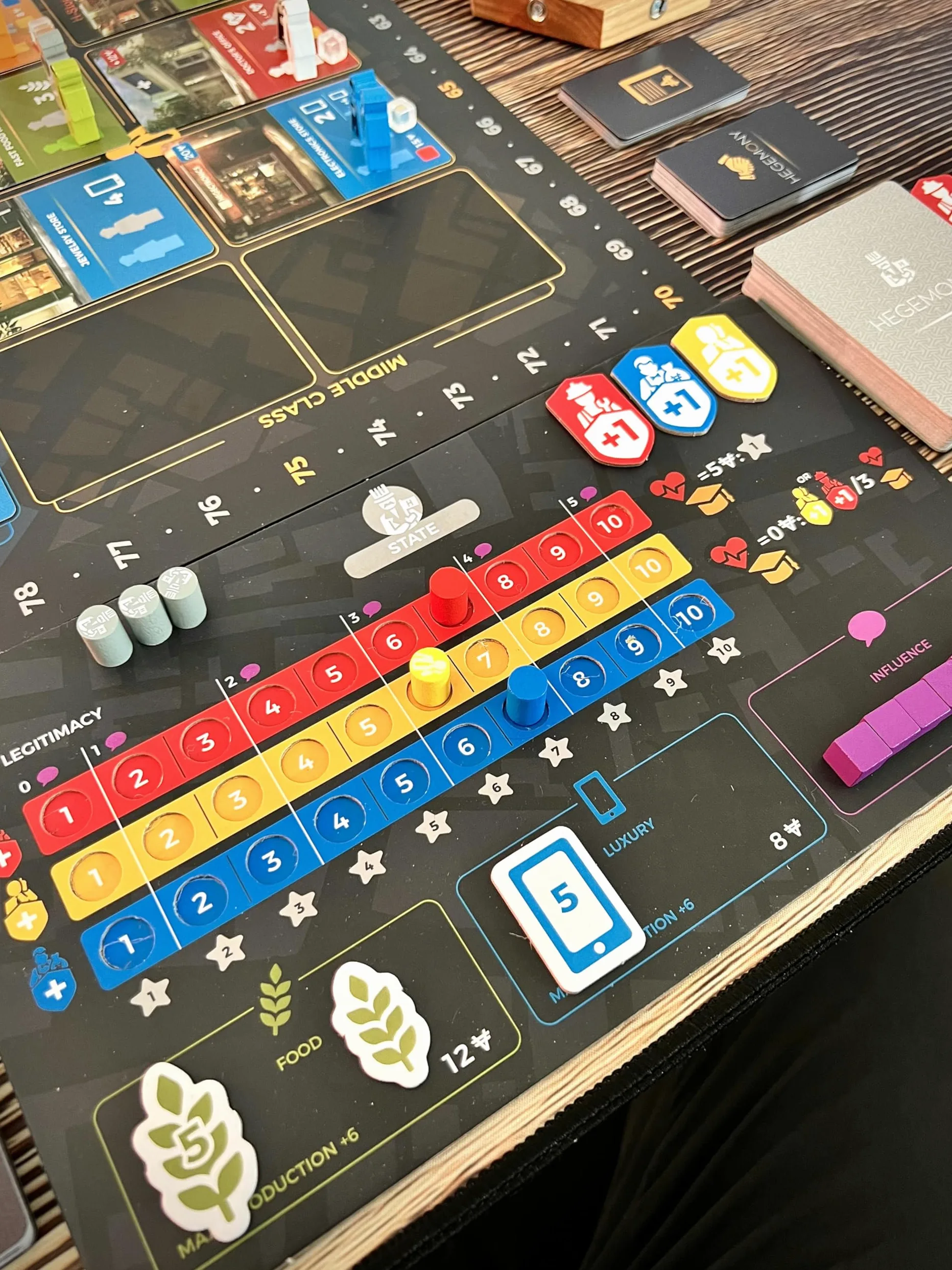 Hegemony Lead Your Class to Victory | Unique Asymmetric Card Driven Game | Political Economic Board Game | Ages 14+ | 2-4 Players | English Version