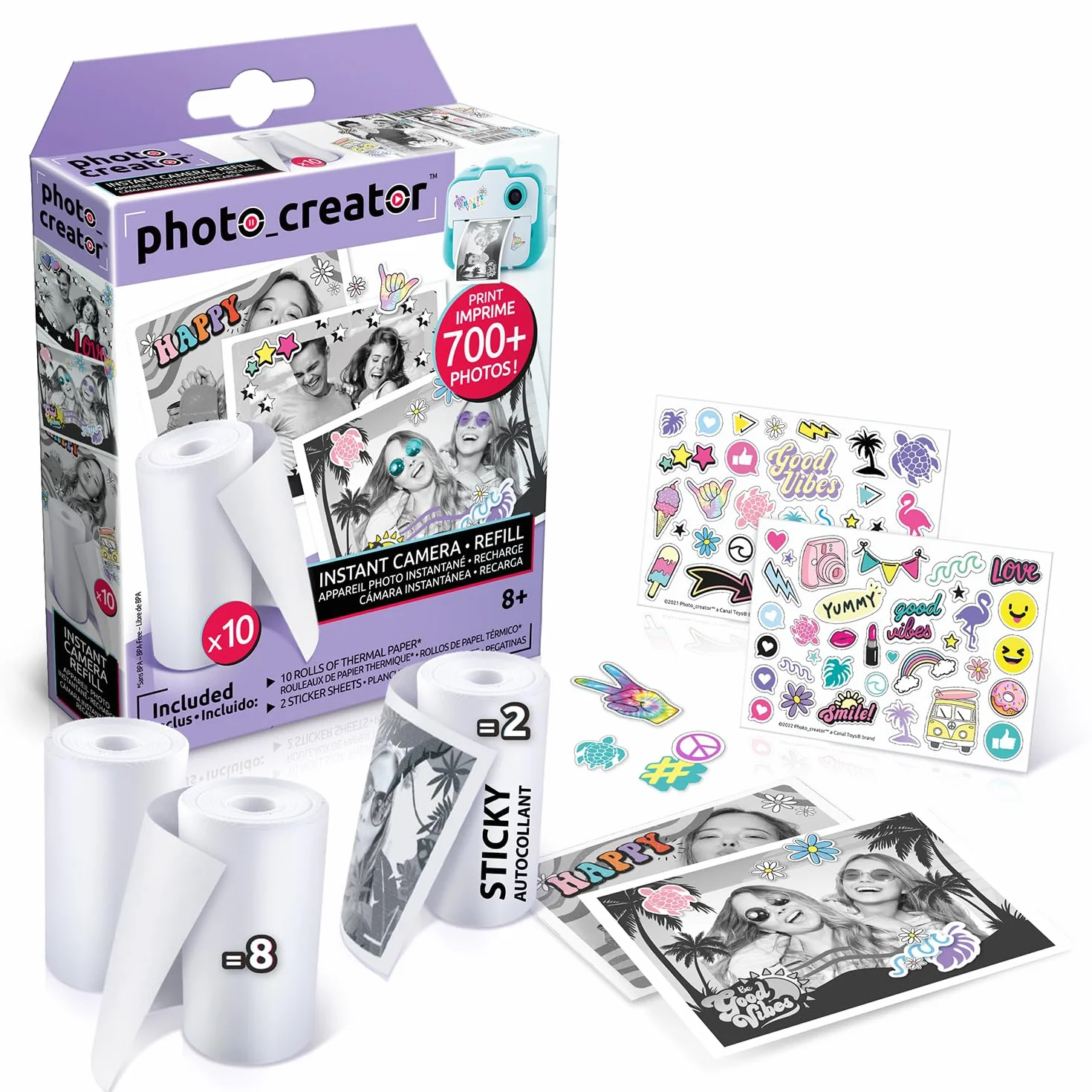 Canal Toys Photo Creator Recharge 10 Rouleaux Papier Impression 700 Photos CLK 005