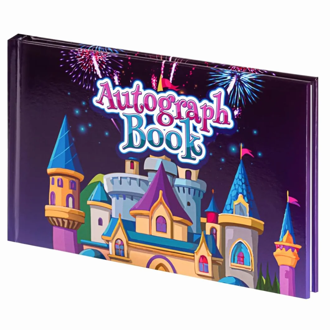 Disney World Livre d'autographes 2026 couverture rigide signatures messages gribouillis images reliure cousue