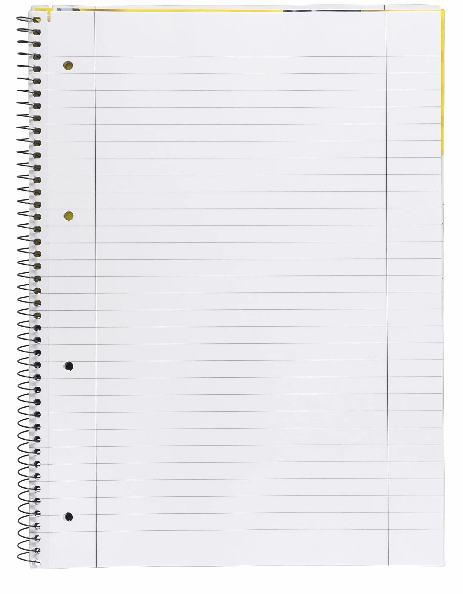 Idena Collegeblock A4 80 feuilles lignées double bord, bloc spirale 70g/m² 4 trous perforé