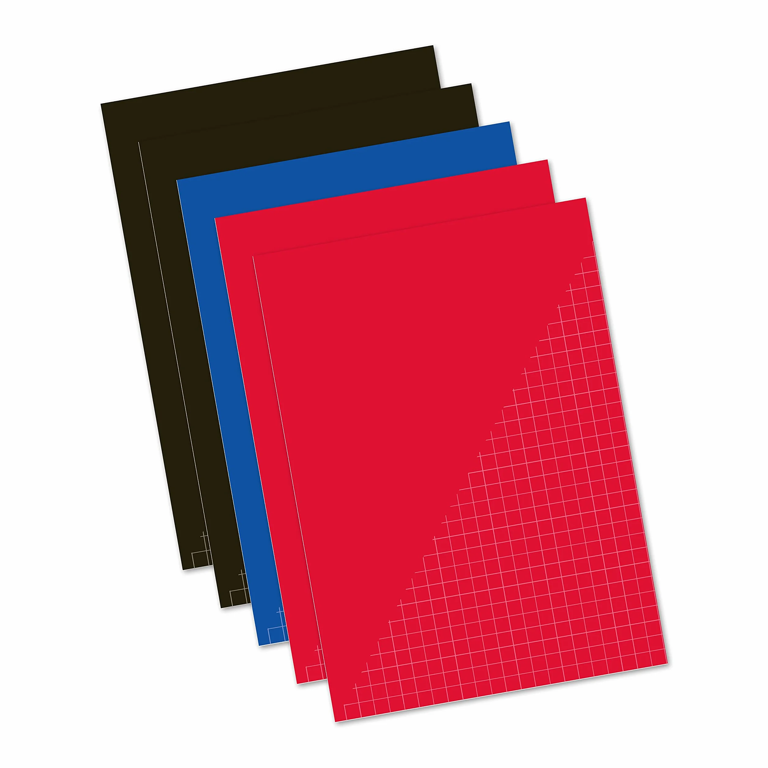 Kangaro Cahiers d'écolier A4 cartographiés 10 mm 80 feuilles Lot de 5
