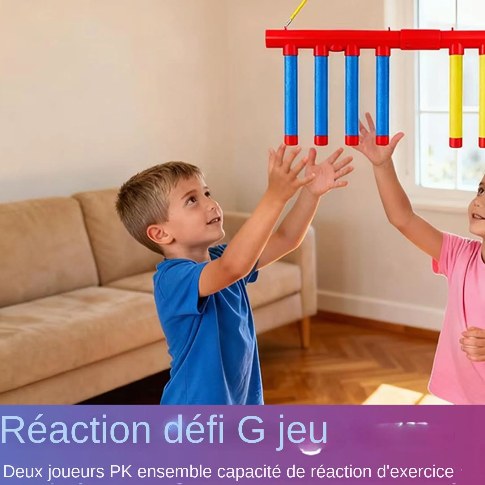 Jeux De Reflexe 3 Vitesses Réglables, Drop Stick Reflex Challenge Game, Hand Speed Challenge Game pour Enfant Et Adultes