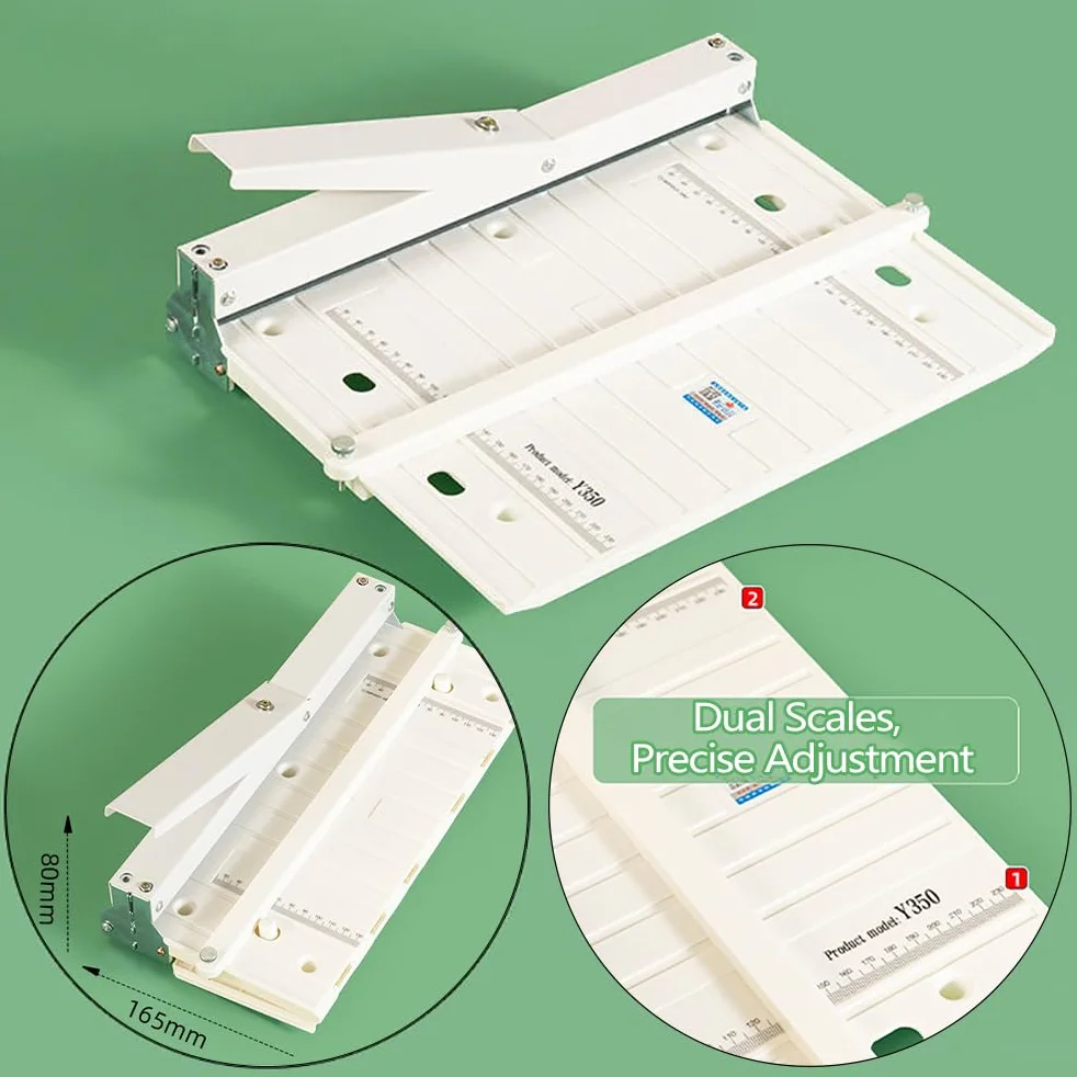 Machine à Plier le Papier A3 350 mm, Rainureuse Manuelle pour Cartes de Vœux, Livrets, Papier Photo