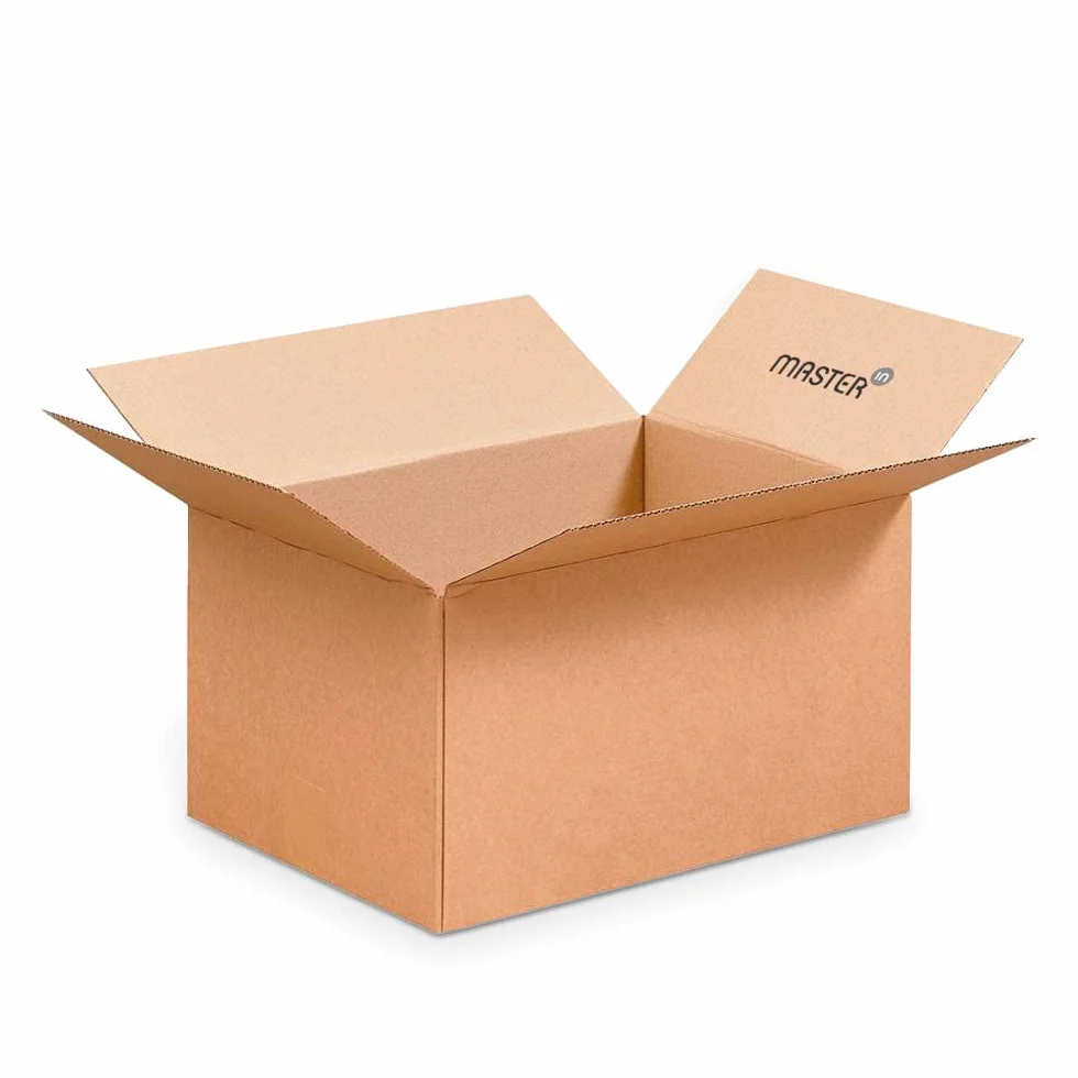 Master'in Caisse carton simple cannelure Brune 430 x 310 x 250 mm Lot de 20