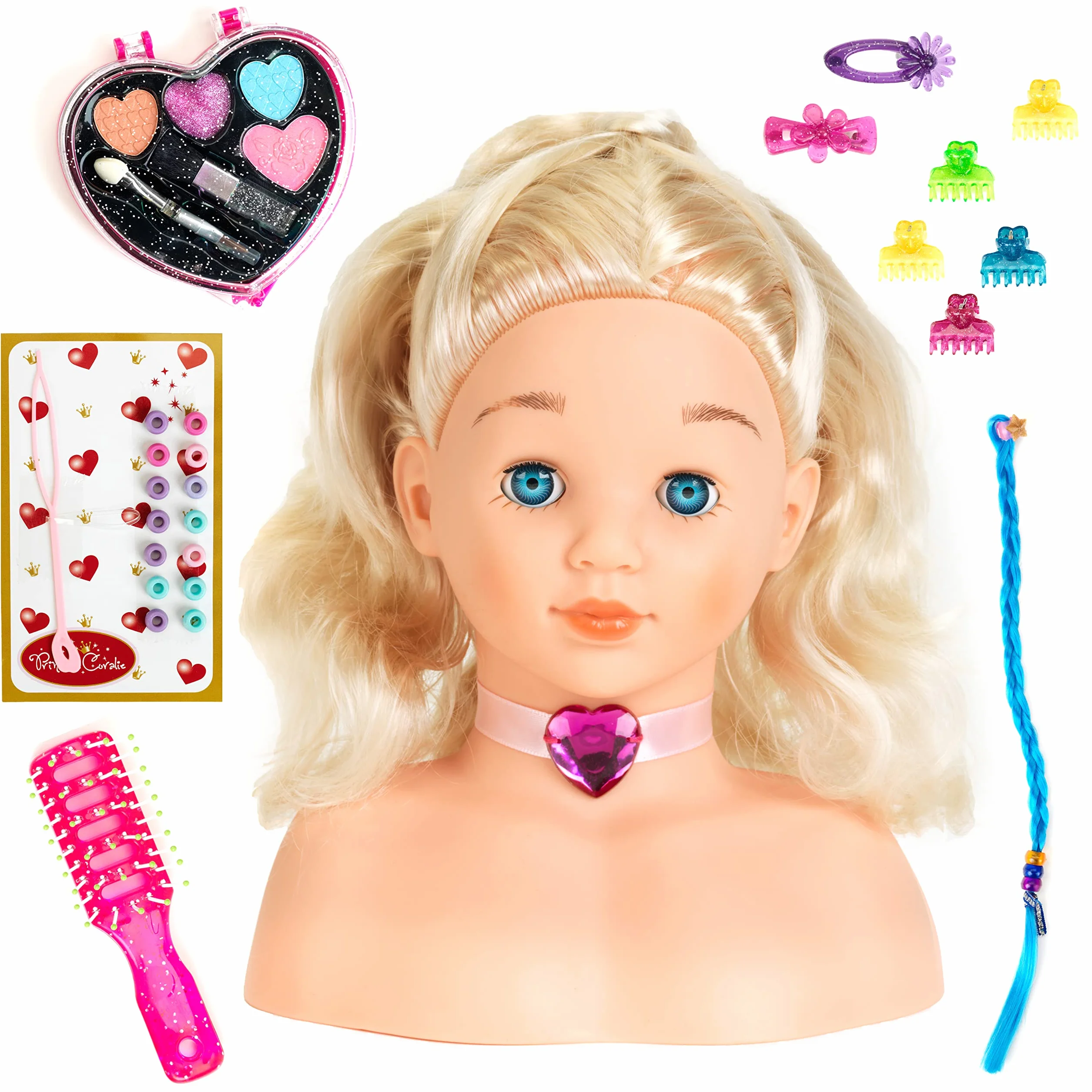 Theo Klein 5236 Princess Coralie Tête Coiffer et Maquiller Little Sophia Jouet Coiffure Maquillage Enfants 3+ ans