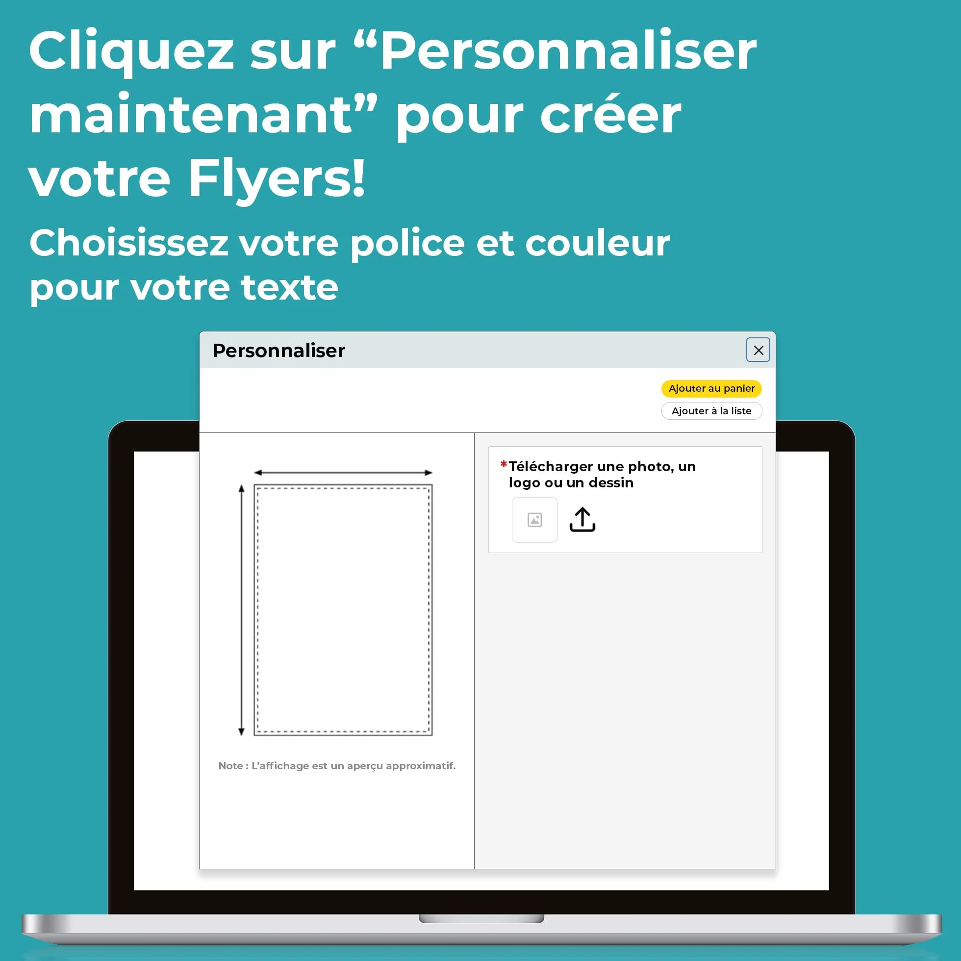 Flyers Publicitaires Personnalisés A6 Vertical, Impression Mat, Pack de 500