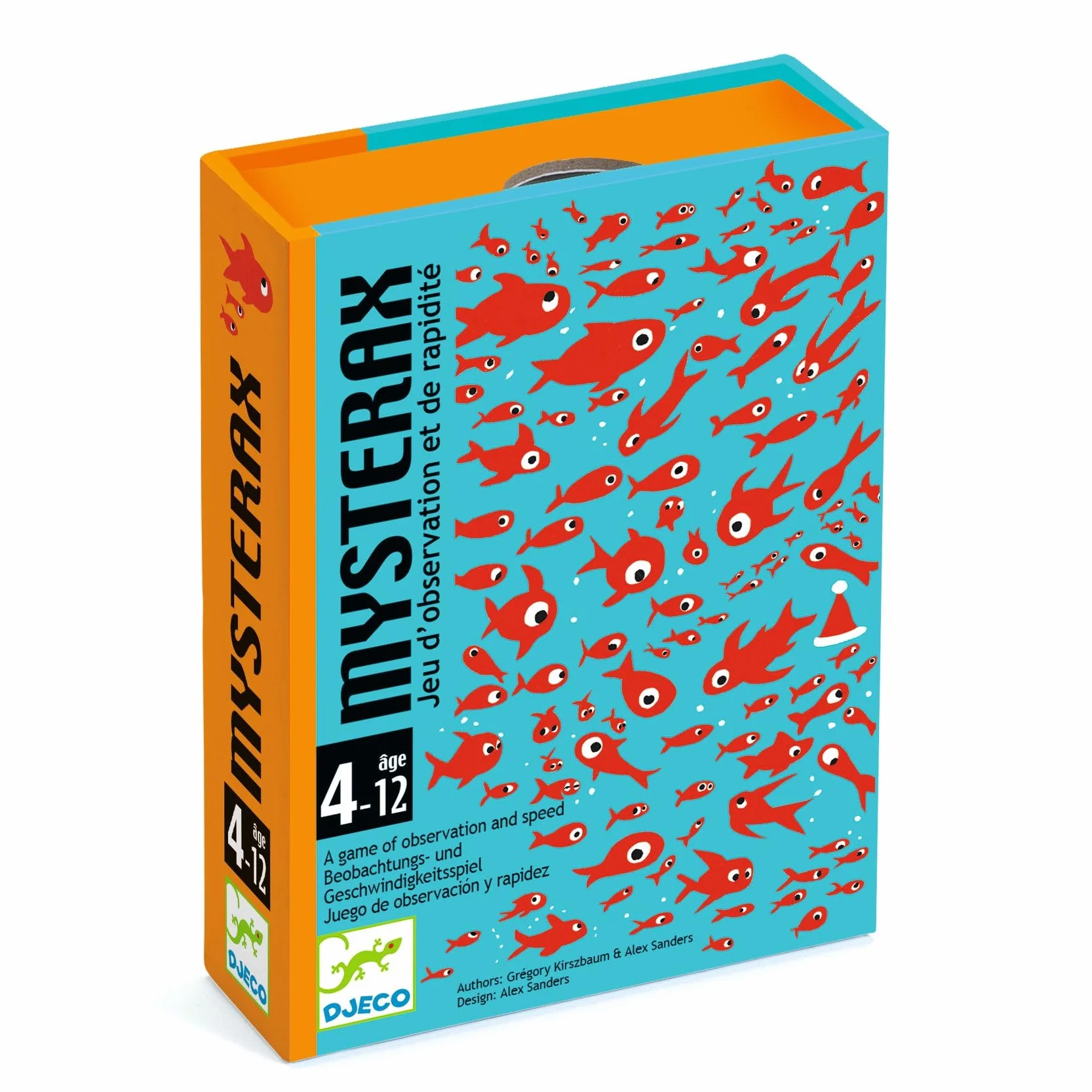 DJECO Mysterax Jeu de Cartes Enfants 4-12 Ans Cherche et Trouve Observation Rapidité 54 Cartes