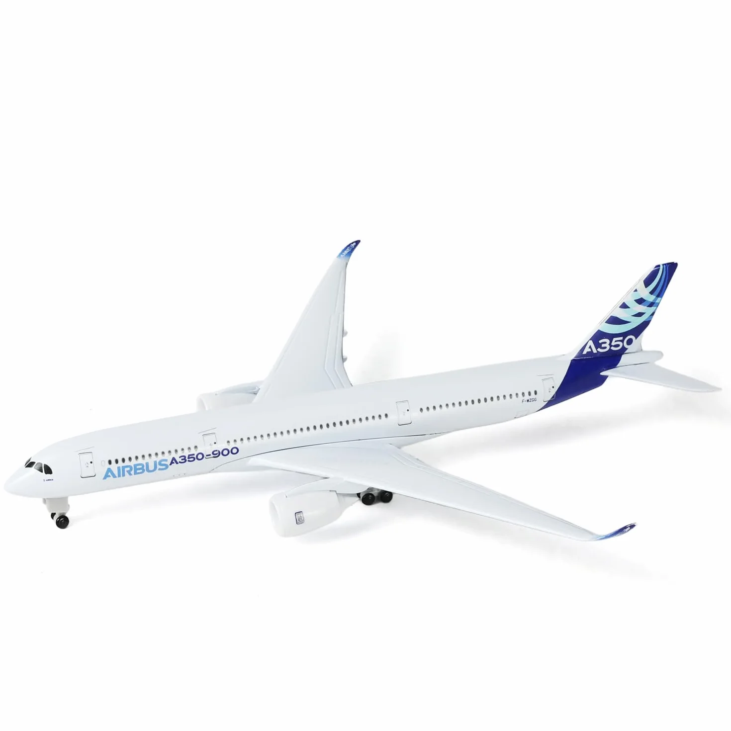 Modèle d'avion A350-900 1/300 en métal moussé, alliage entier 7,8 pouces