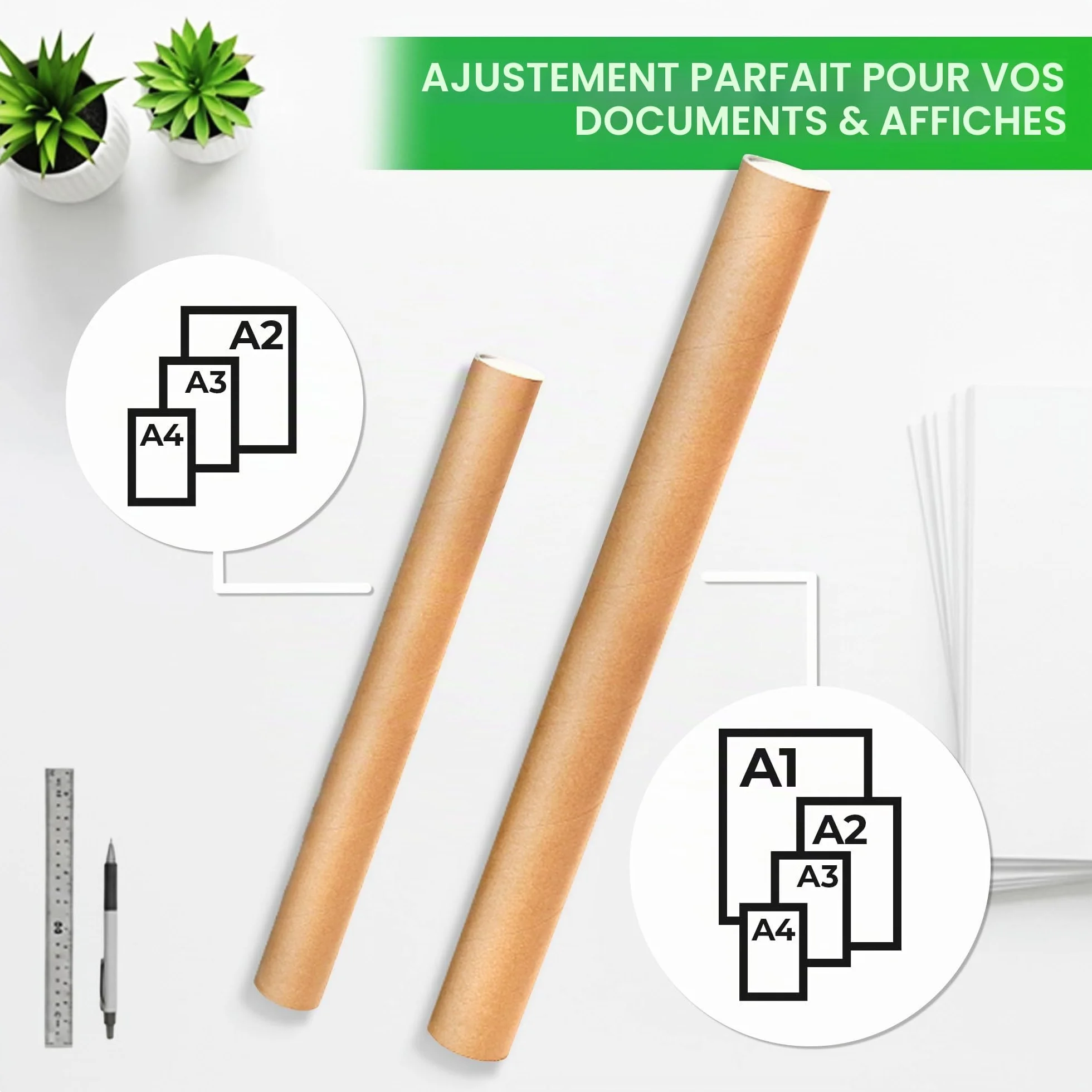 V1 TRADE Rouleau d'expédition 50 x 550 mm pour dessins et affiches