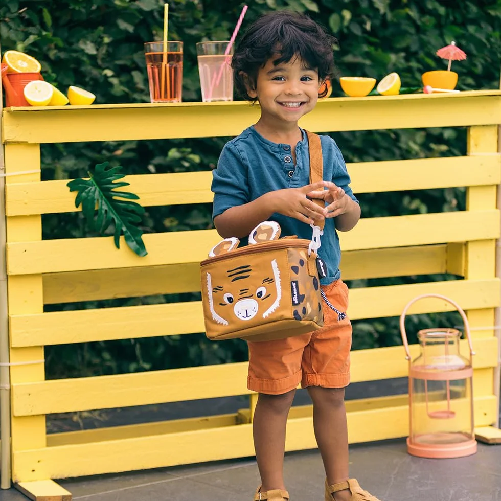 LES DÉGLINGOS Sac Isotherme Enfant Lunch Bag Repas Bandoulière Isolant PEVA Polyester Recyclé