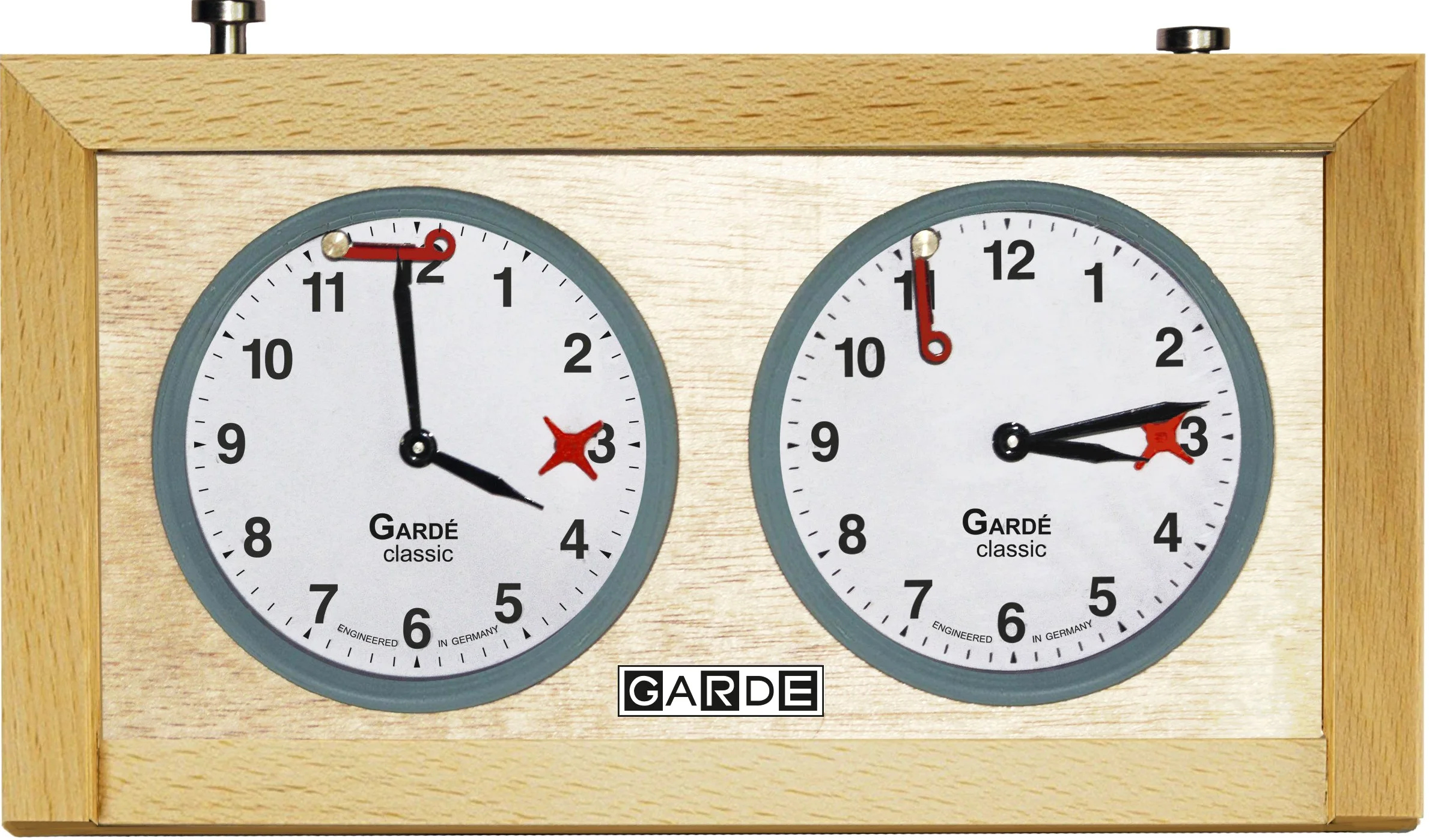 Garde Classique - pendules d'échecs mécanique en Bois, Couleur Bois