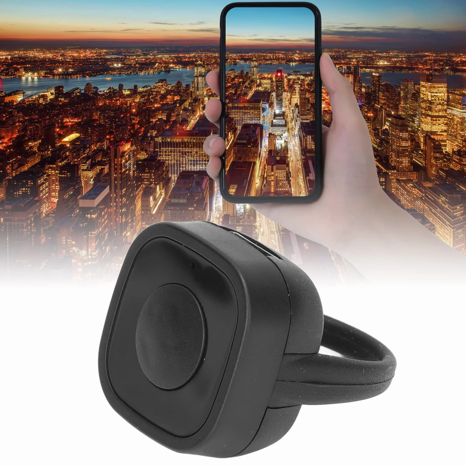 Tourneur de Page Bluetooth Télécommandé pour Selfie Vidéo Lecture Anneau de Défilement