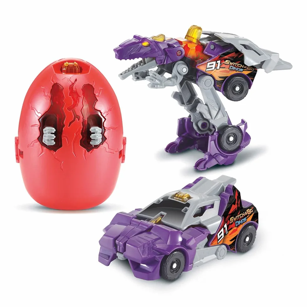 VTech Switch & Go Dinos Œuf Dinosaure Transformable Jouet Sonore 2e Génération 6 Modèles Cadeau Enfant 4 Ans Français