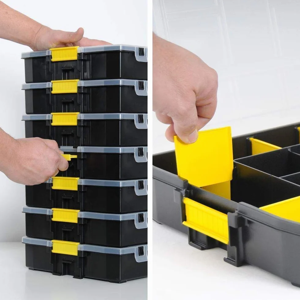 Stanley 1-97-483 Organiseur à Intercalaires mobile 37,5 x 6,7 x 29,2 cm Noir/Jaune