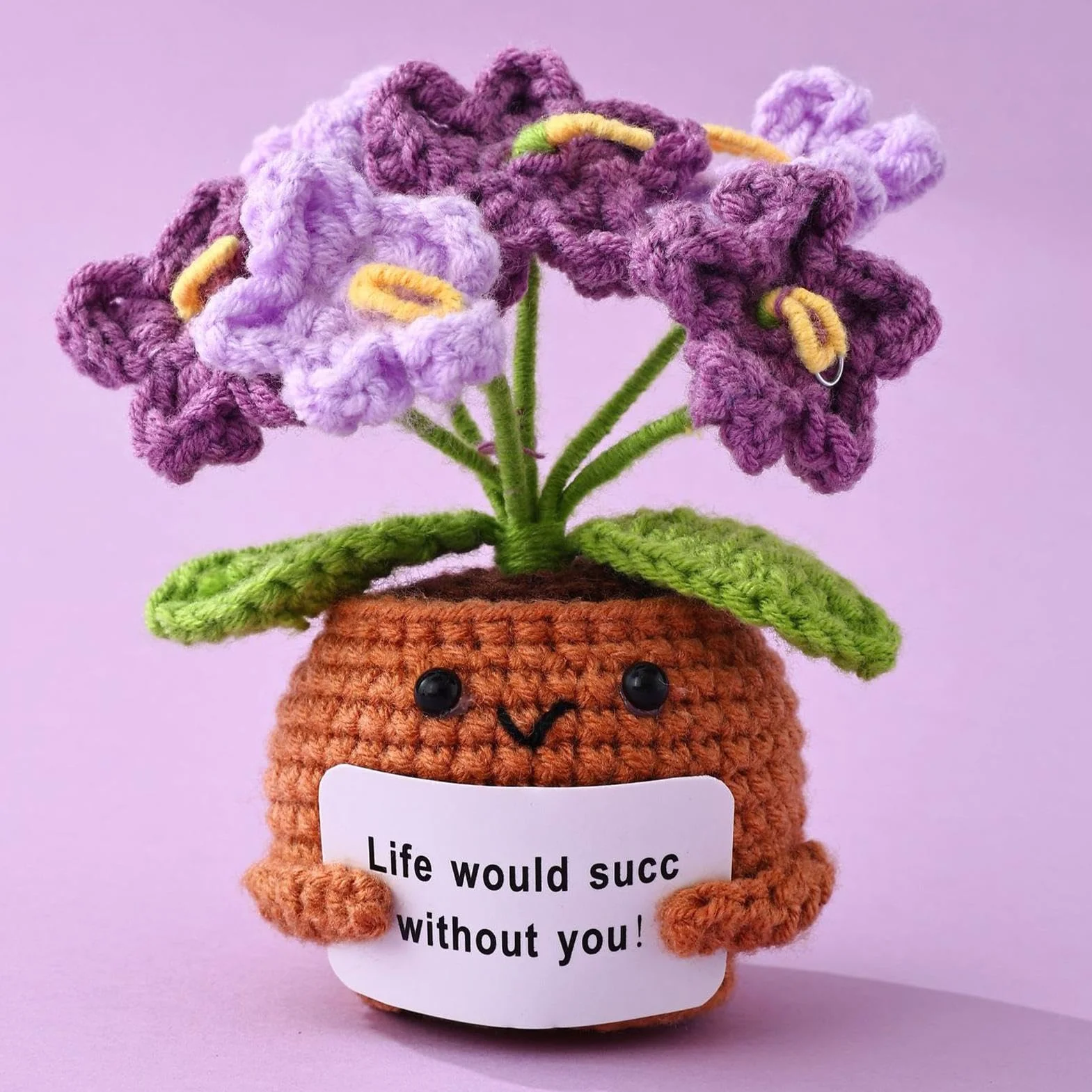 Crochet Soutien Émotionnel Amusant pour Bureau Étagère Table de Chevet