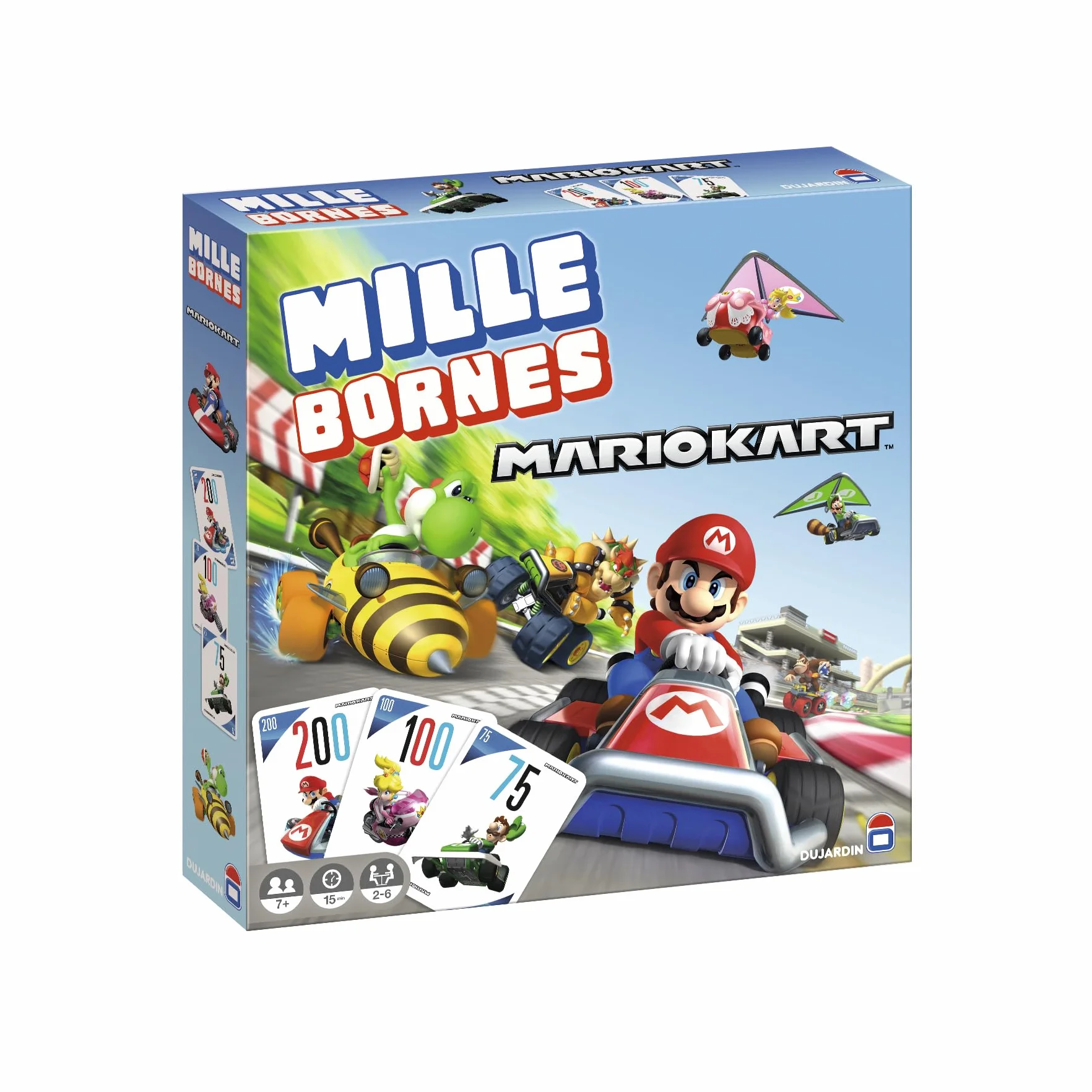 Mille Bornes Mario Kart Dujardin – Gra planszowa rodzinna dla 2+ graczy od 7 lat