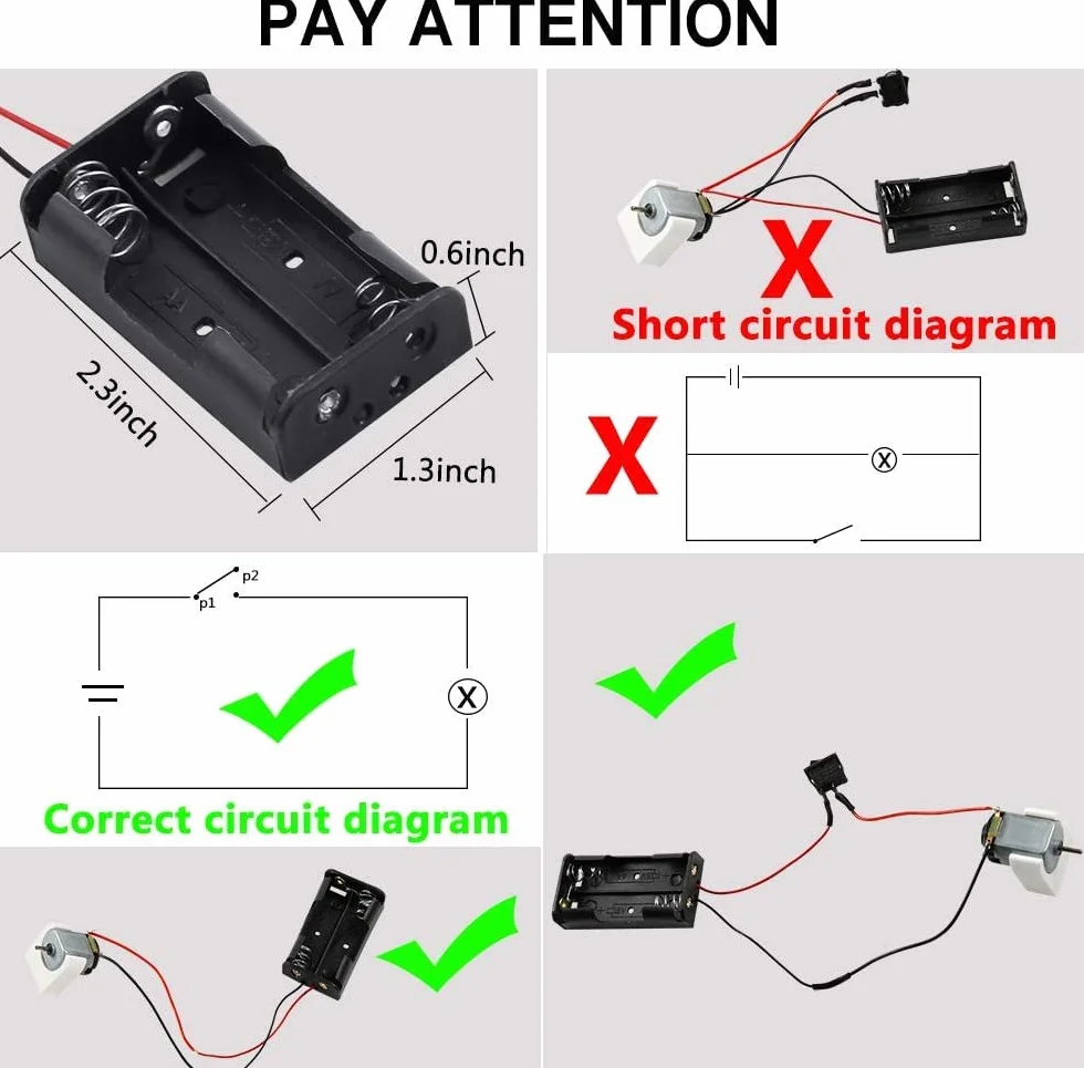 Kit de Moteurs Électriques DC 1.5-6V 15000RPM pour FPV Racing
