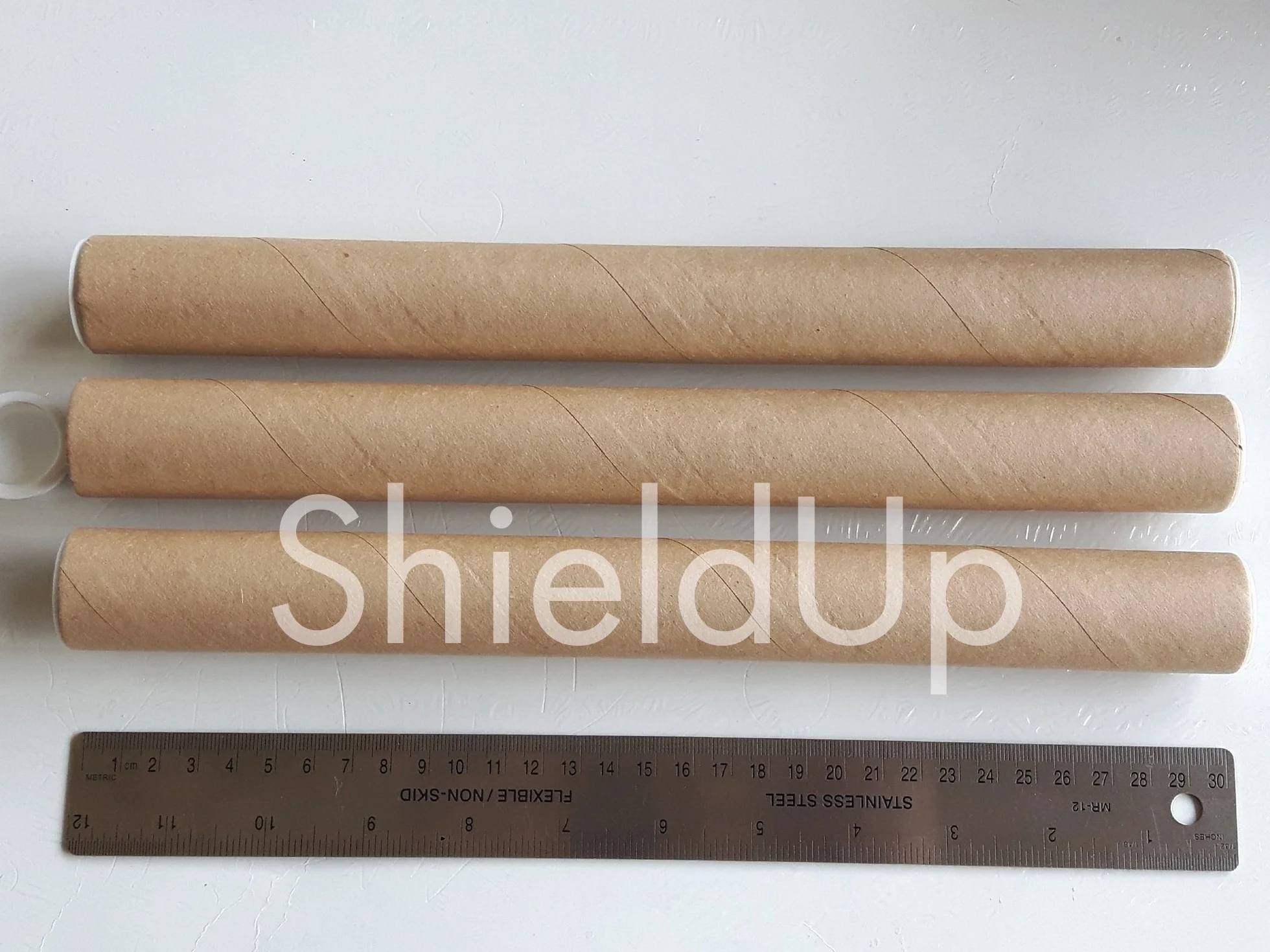 Lot de 3 Tubes postaux en carton robustes 25 mm x 300 mm