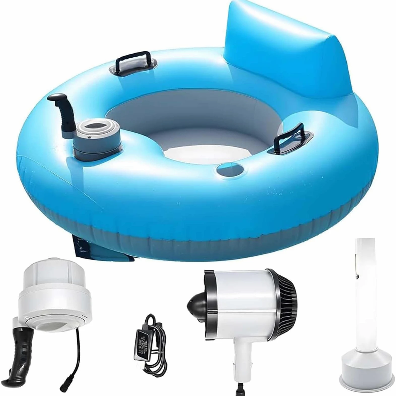 Bouée électrique pour Piscine, Bouée Gonflable Motorisée, Une Fête | Matériau Pvc épais, Capacité De Charge De 113 Kg (250 Lbs), Conception Ergonomique, Pour Les Jeux D'eau En Plein Air