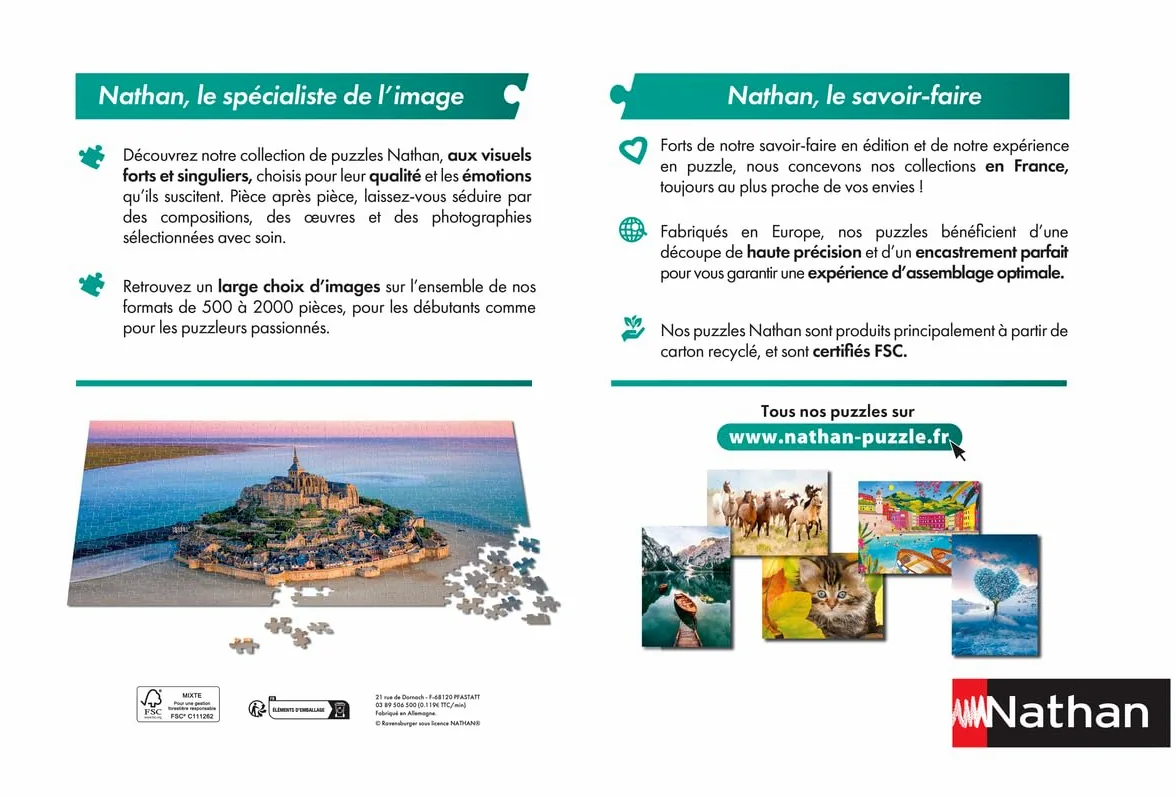 Nathan - Puzzle 2000 pièces - Adama - Julien Durix - Adultes et Enfants dès 14 Ans - Puzzle de qualité supérieure - Collection Artiste - 12001617