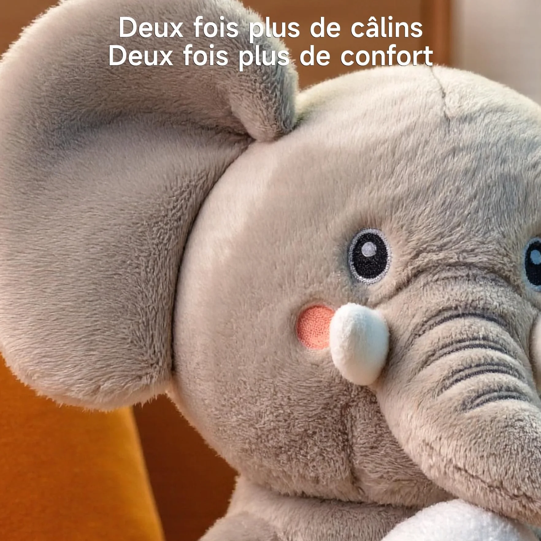 Peluche Animal Dansante et Repetante pour Bebe, Jouet Musical Interactif avec Enregistrement, Elephant Parlant, Jeux Animaux avec 6 Chansons