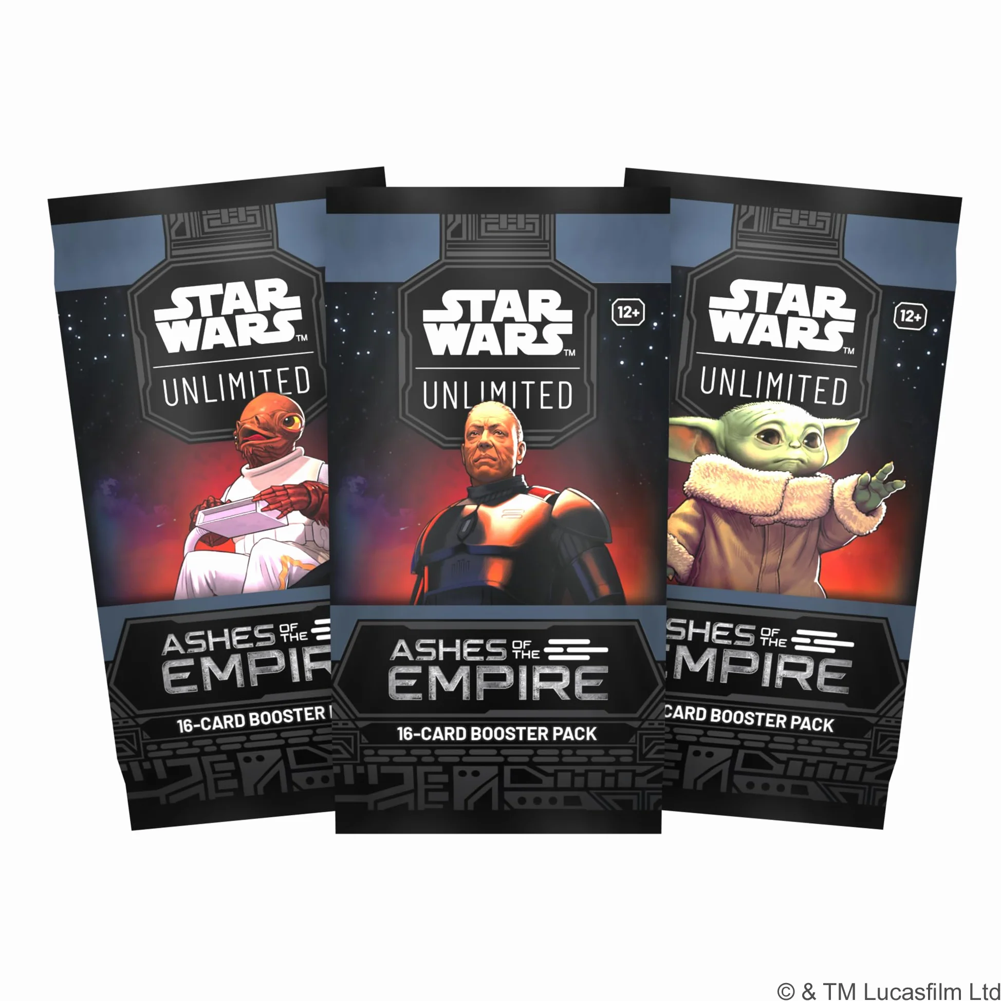 Asmodee - FFG - Star Wars : Unlimited Trading Card Game - Ashes of The Empire - Booster Display (24 boosterpacks) - JCC pour Enfants et Adultes, âge 12+, 2 Joueurs, 20 Minutes, Anglais