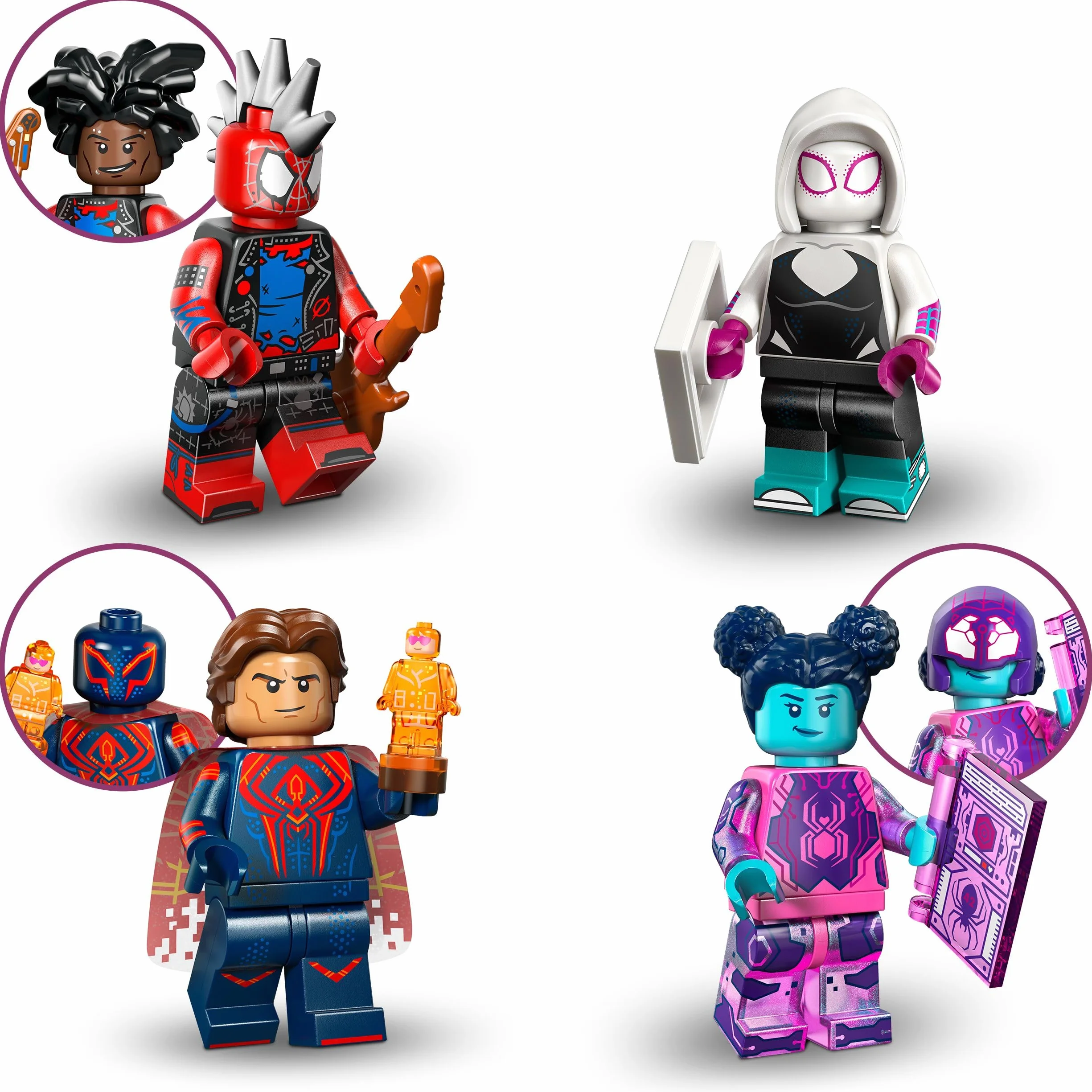 LEGO Minifigures Spider-Man: Across The Spider-Verse 71050 Boîte Mystère – 1 des 12 Jouets de Collection pour Enfant dès 5 Ans