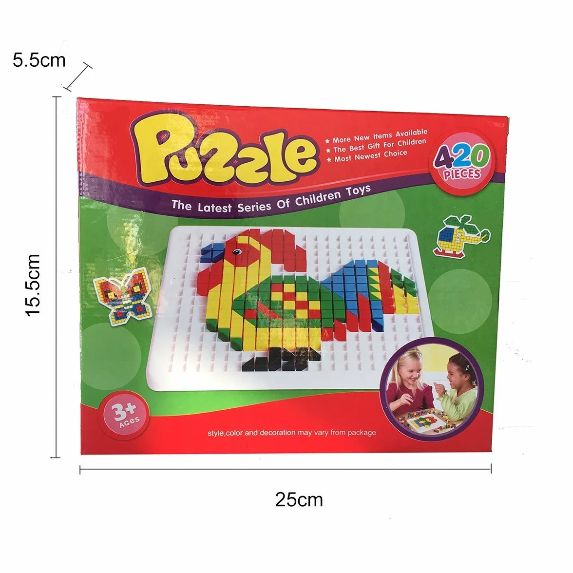 Gearmax 420 Pièces Jeux de Construction Mosaiques Jouet Enfants