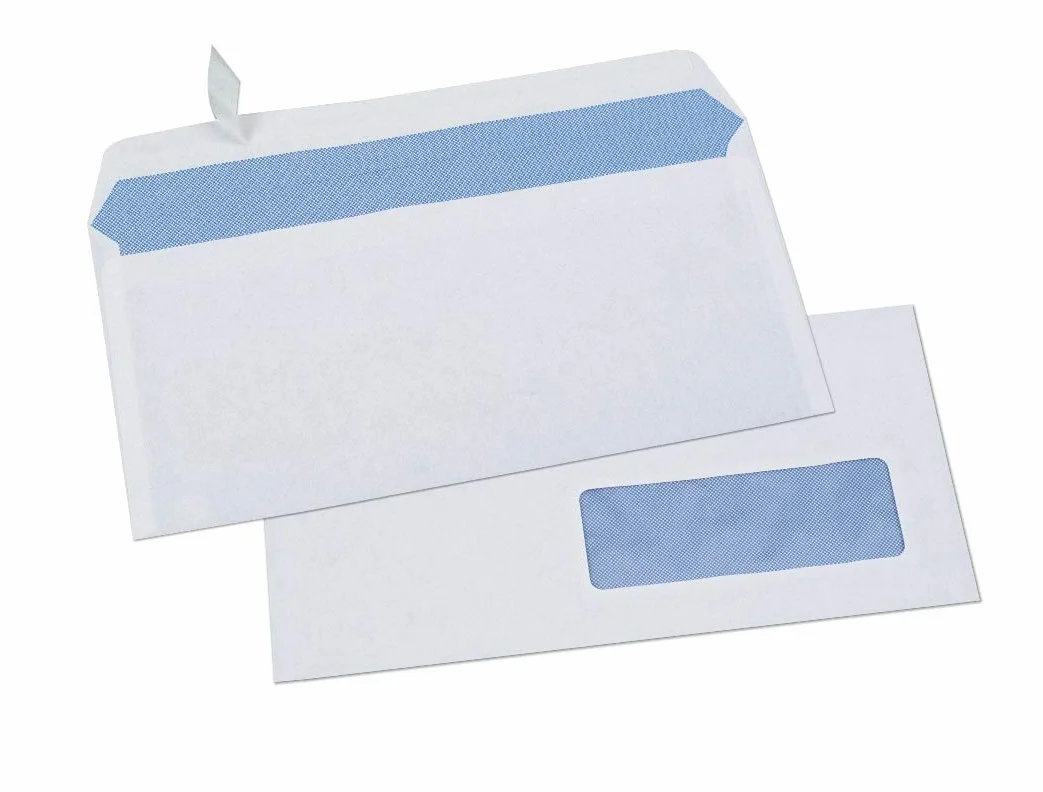 GPV Enveloppes auto-adhésives 80g DL 110x220mm fenêtre 35x100 Boite de 500