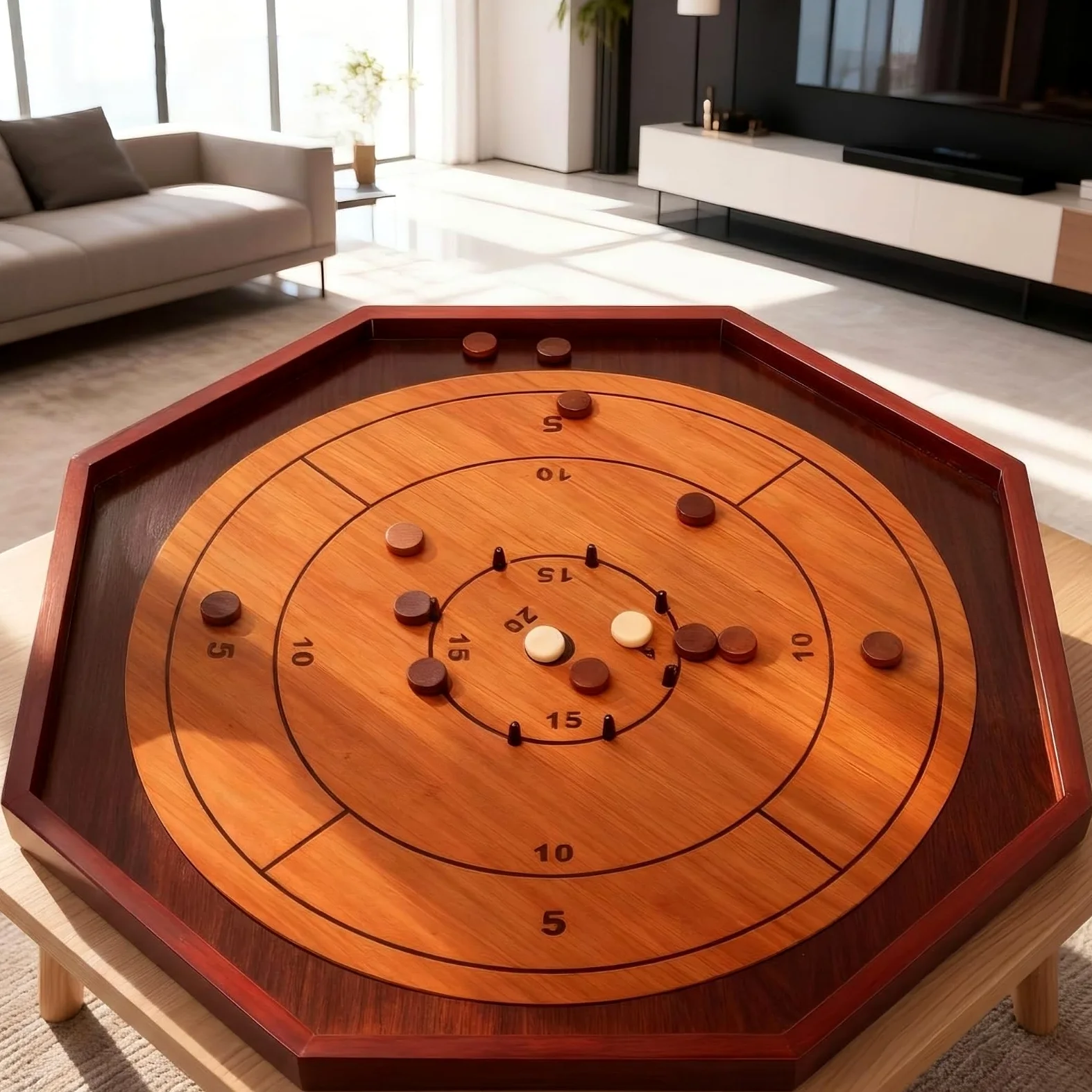 Table Puckboard | Traditionnel, Jeu puckboard, Officiel, pour Soirées Jeux