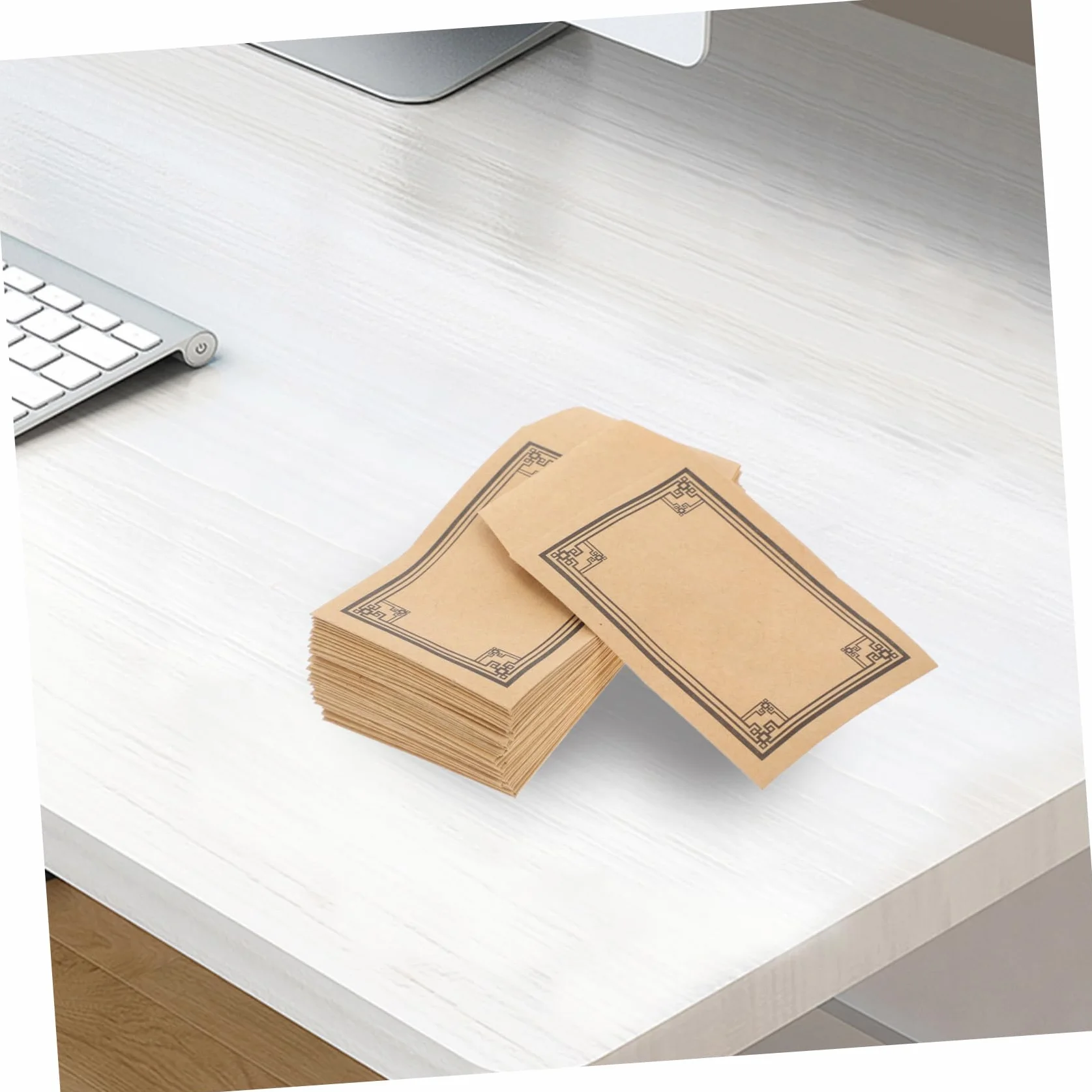 Mini Enveloppes Auto-adhésives Lot de 50 Papier Kraft Kaki pour Pièces de Monnaie