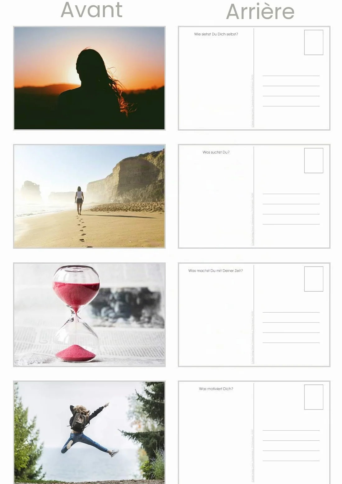 Edition Seidel Set de 50 cartes postales de motivation pour formation en communication