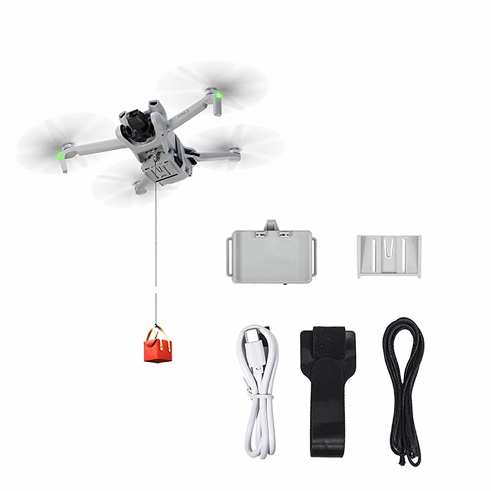 Système Airdrop Universel pour DJI Mini 4K / Mini 4 Pro / 3 Pro - Lanceur Drone