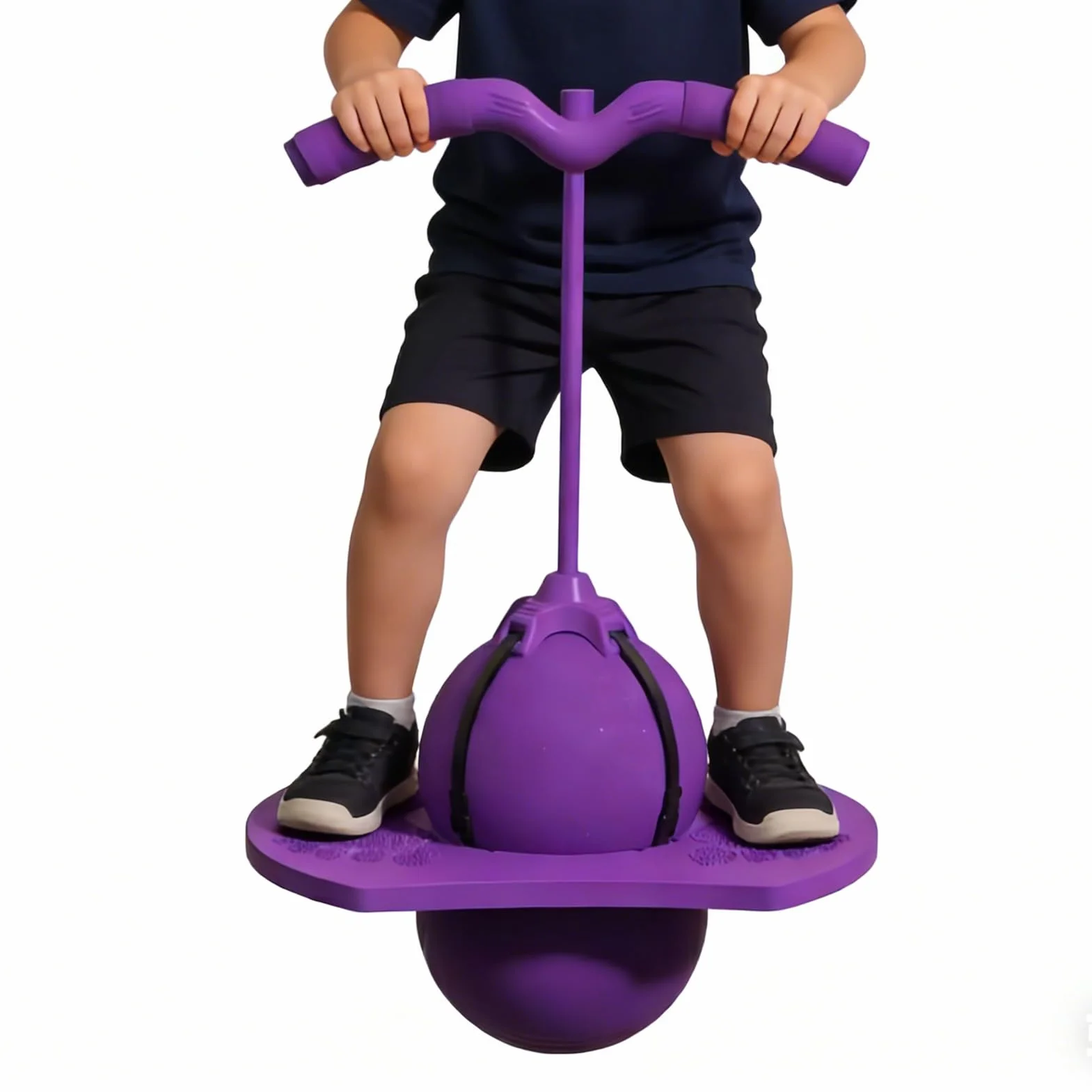 Ballon d'Équilibre Enfant, Balle de Saut avec Poignée, Jouet Sauteur pour Filles et Garçons