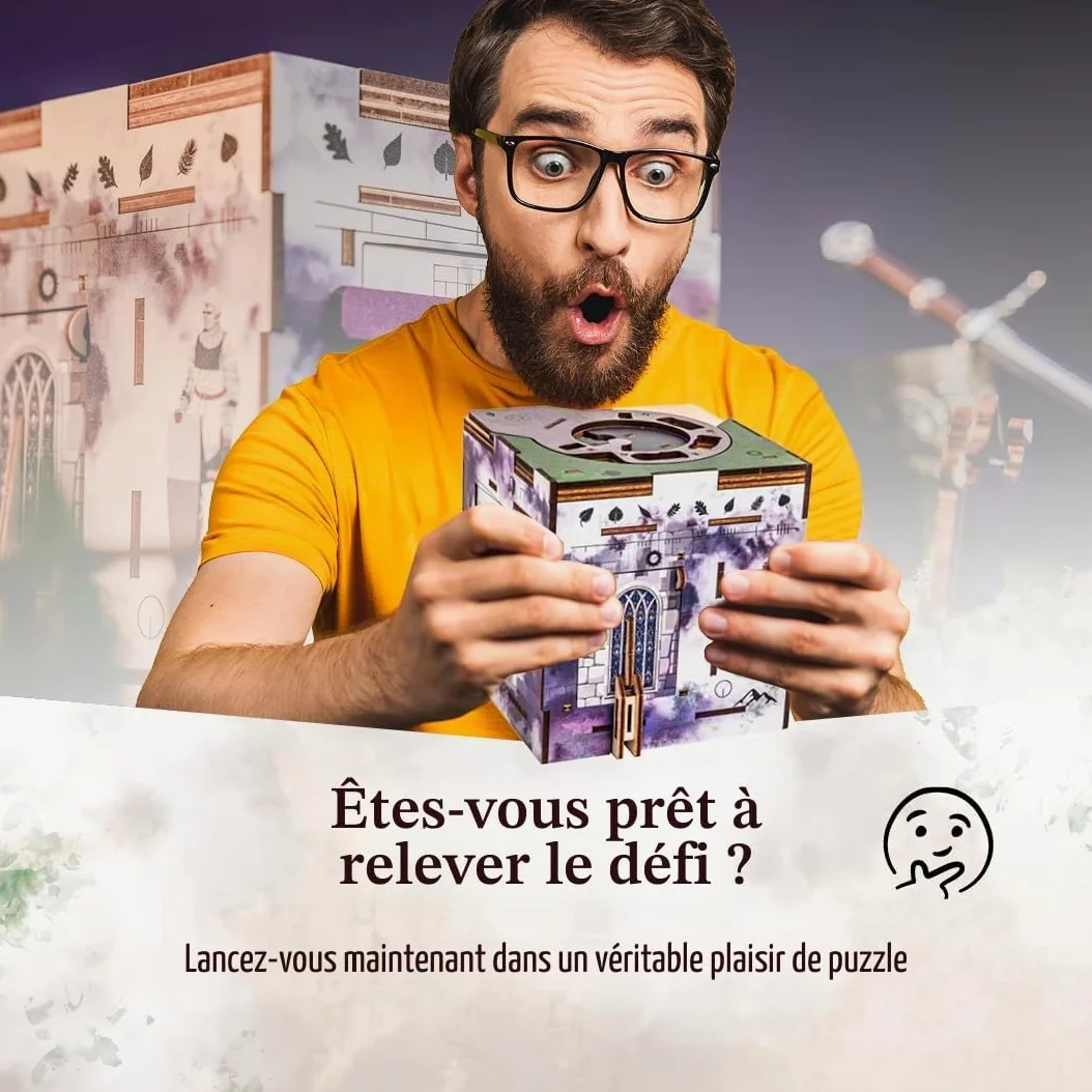 INSCAPE Cluebox Stonehenge Legacy Puzzle interactif 3D en bois avec mécanismes secrets – Vivez le jeu Escape Room – Idéal pour les fans de puzzle et les adultes