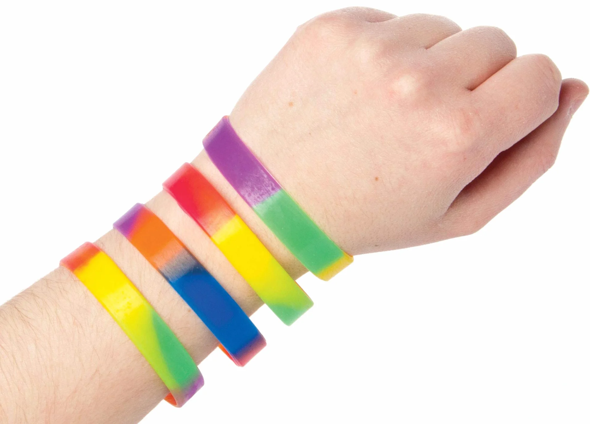 Baker Ross Bracelets en Caoutchouc Multicouleur Lot de 10 Enfants AG758