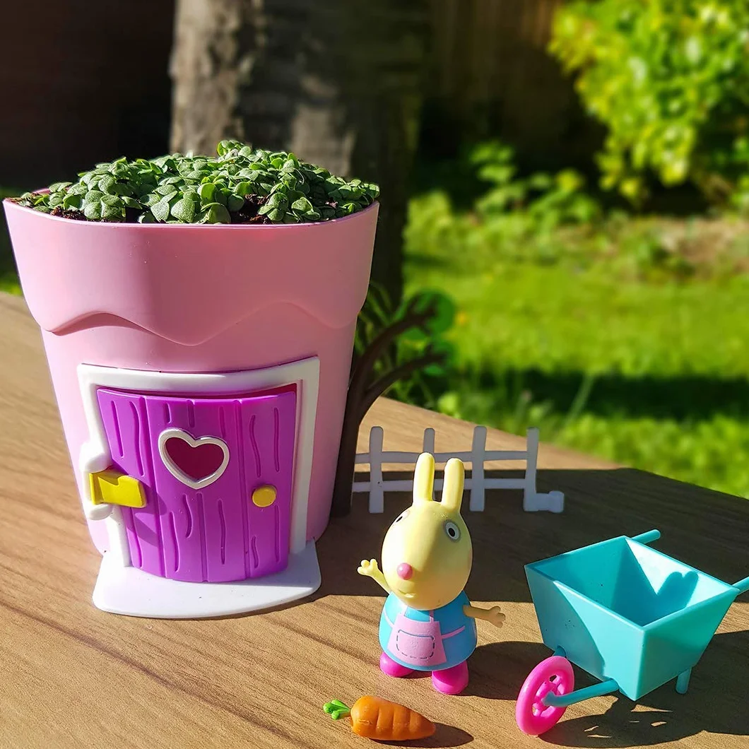 Peppa Pig PP103 Peppa Pots Rebecca Rabbit Animal Habitat Kit Pink