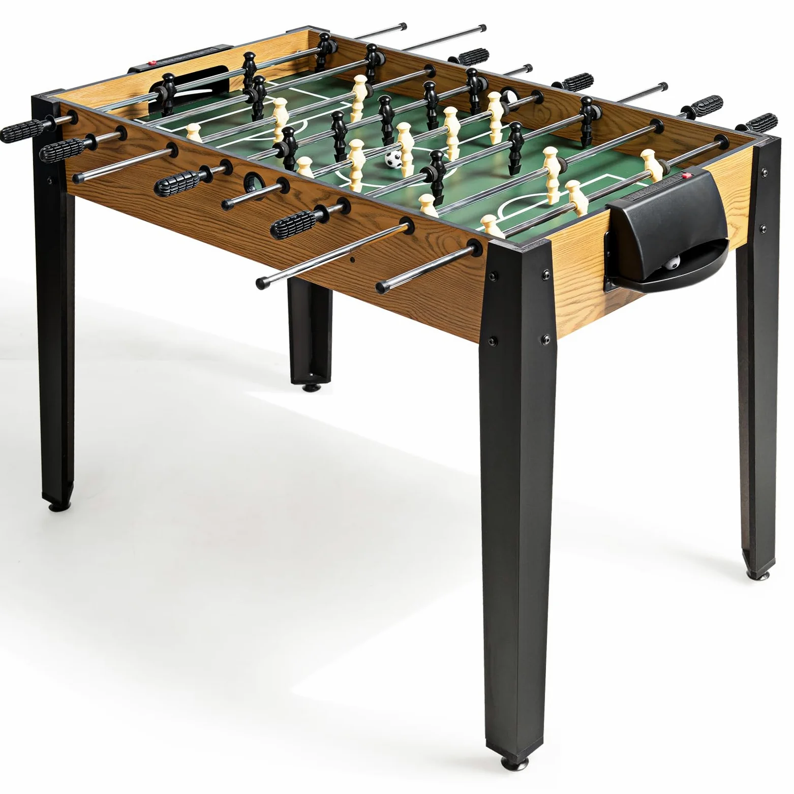 GOPLUS Babyfoot Enfant avec 22 Joueurs, Table Babyfoot Adulte avec 2 Cork Balles, Compteurs de Score, Poignées Ergonomiques, Table Multijeux 122 x 61 x 79 cm, pour Enfants, Adultes