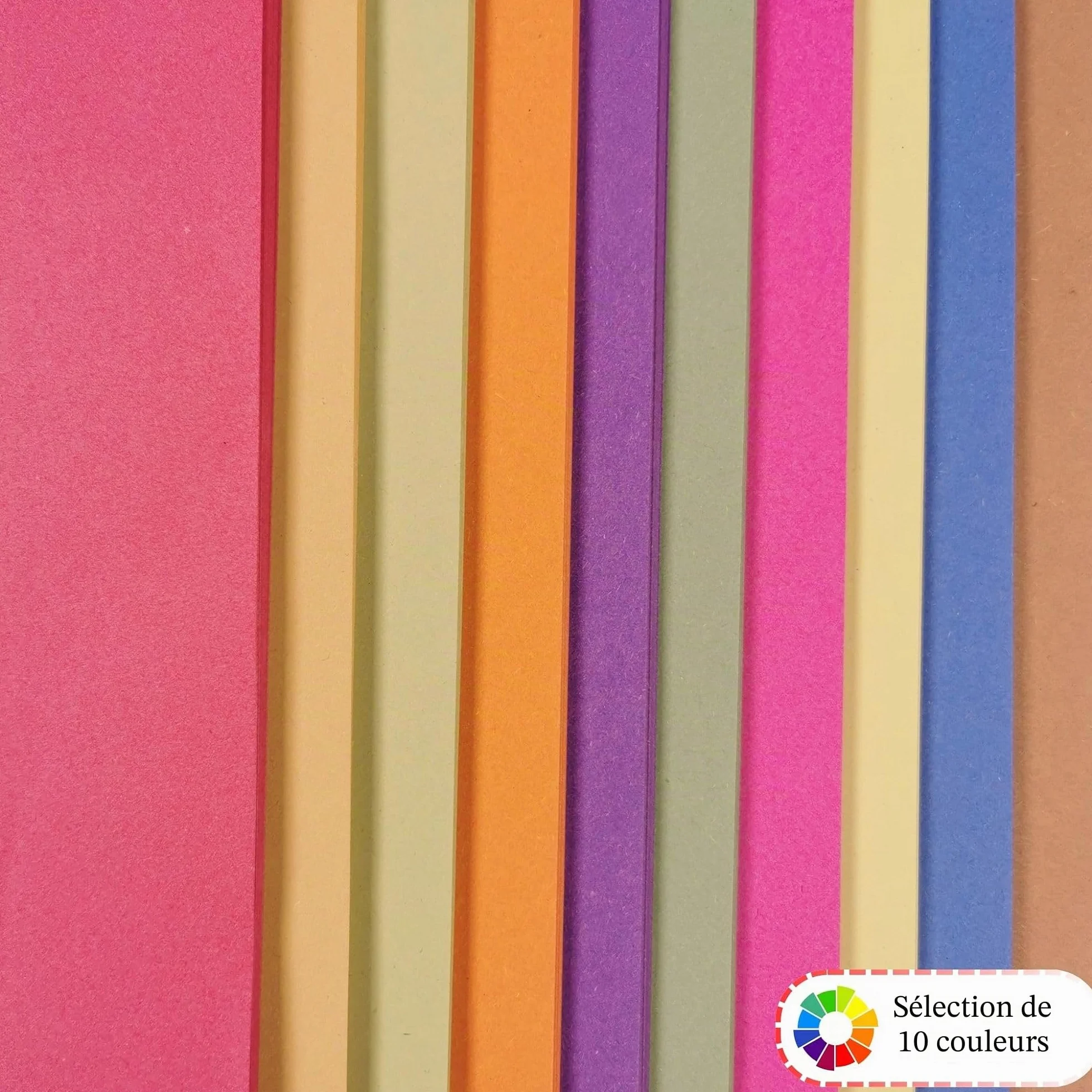 Papier à sucre recyclé A2 Couleurs vives 60 x 42 cm Lot de 20 feuilles pour loisirs créatifs
