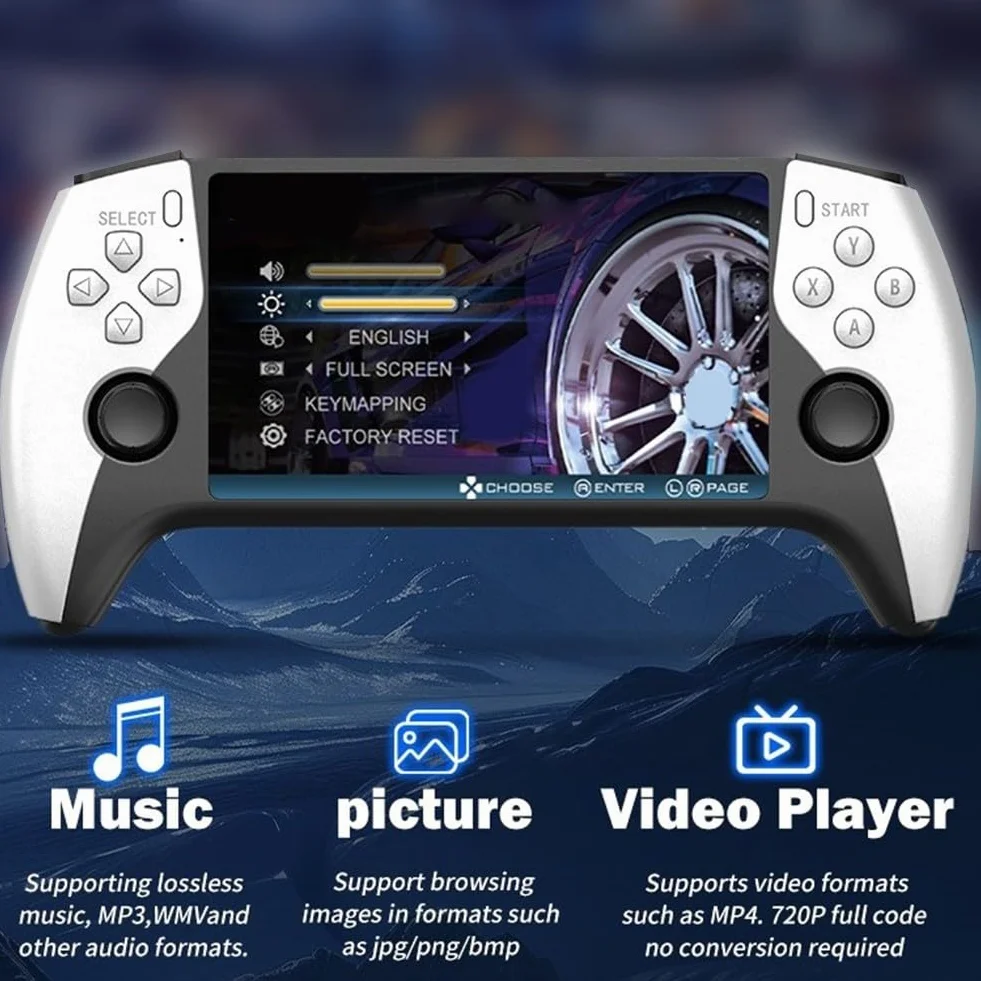 Console de jeu portable rétro SF3500, écran IPS 5,5", 14 émulateurs, connexion TV, 64 Go extensible