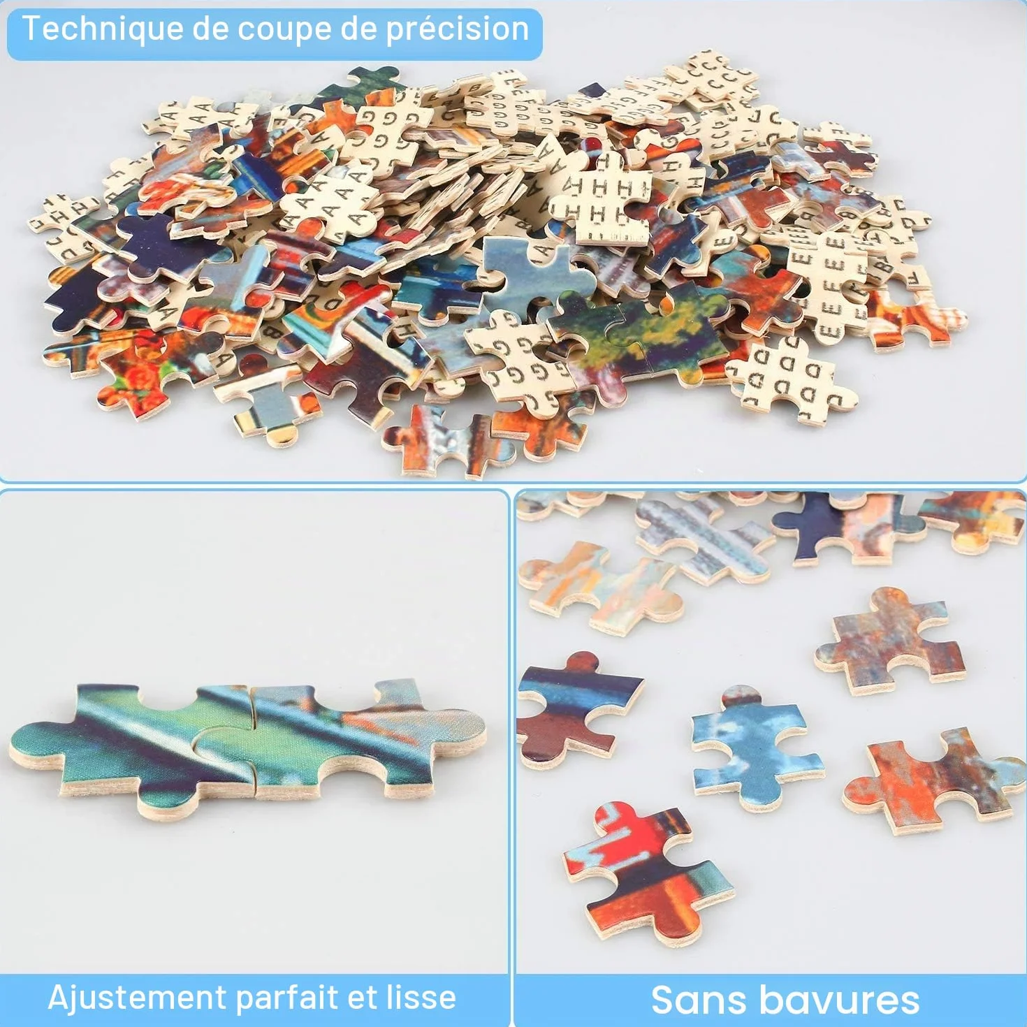 Puzzle 1000 Pièces Nuit étoilée Vincent Van Gogh 70 x 50 cm Puzzle Adulte Jeu éducatif Art