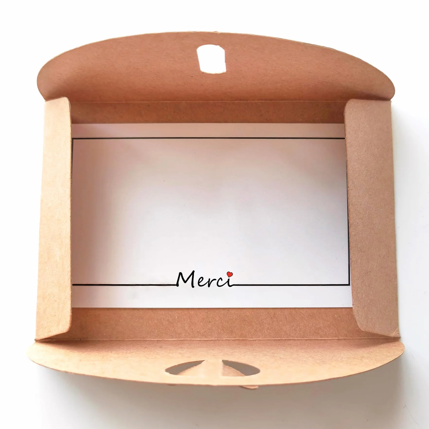 25 Pièces Petites Enveloppes Kraft avec 25 Cartes Vierges 10.6×7.6cm pour Noël Fête Invitation